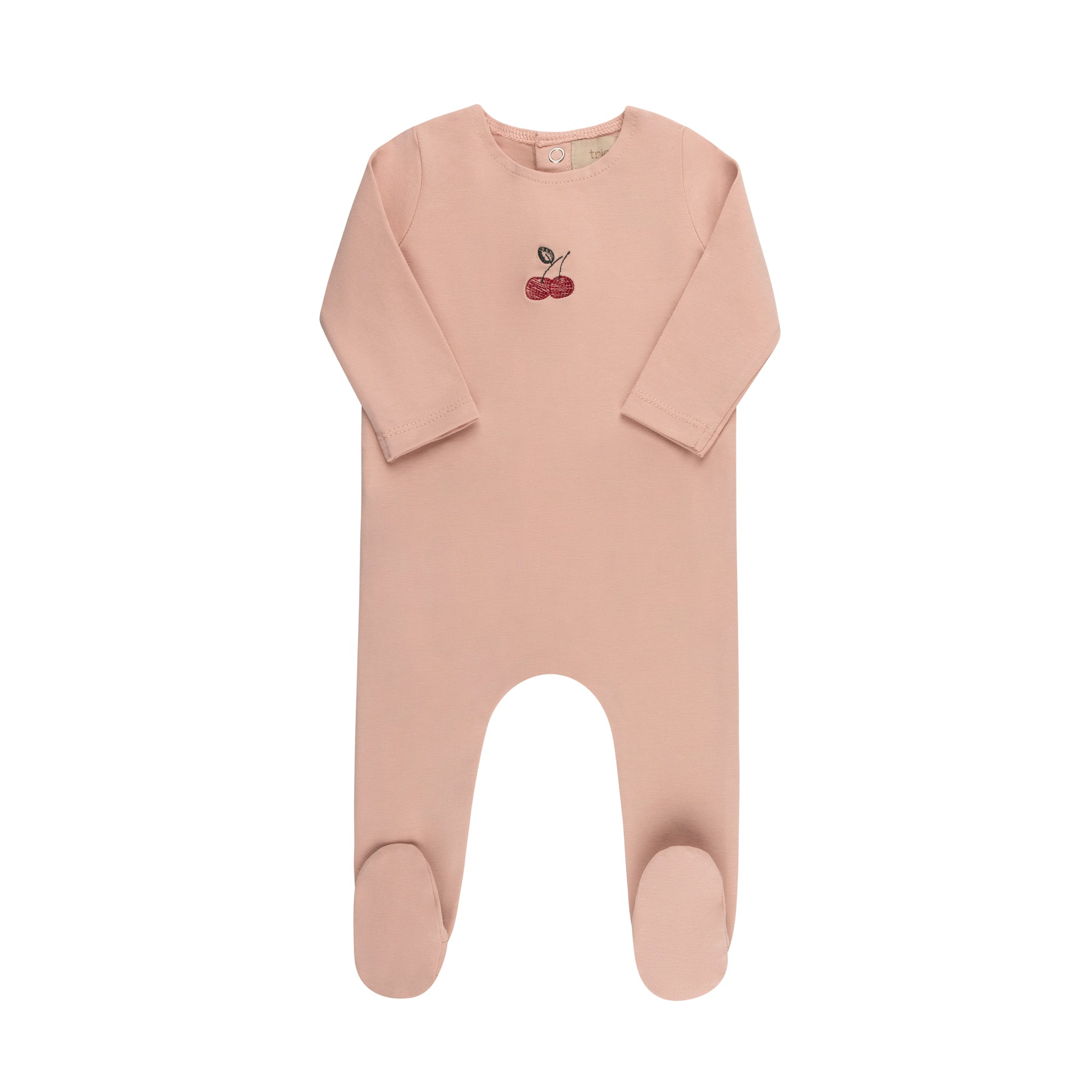 Embroidered Cherries/ Boat Layette Set