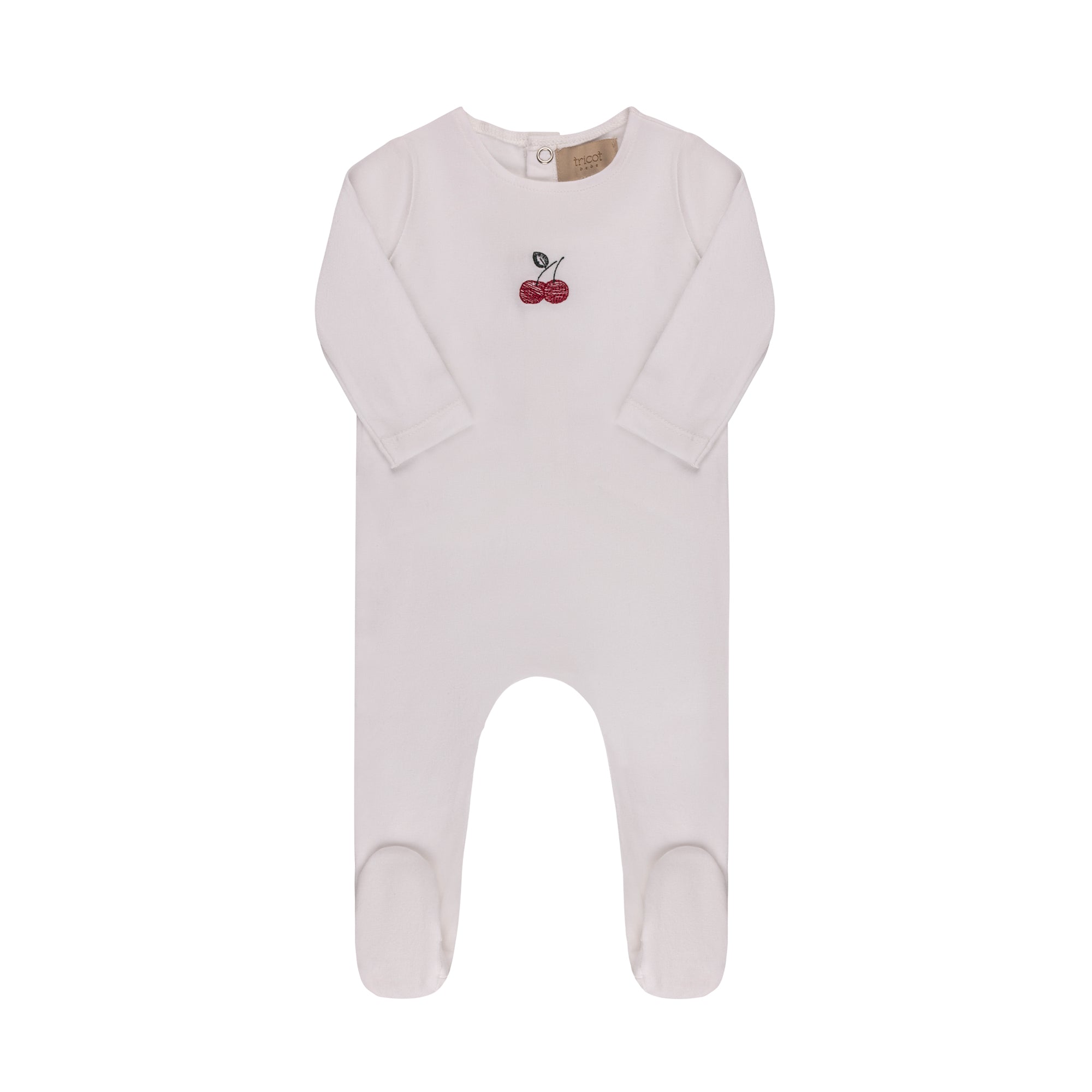Embroidered Cherries/ Boat Footie & Hat