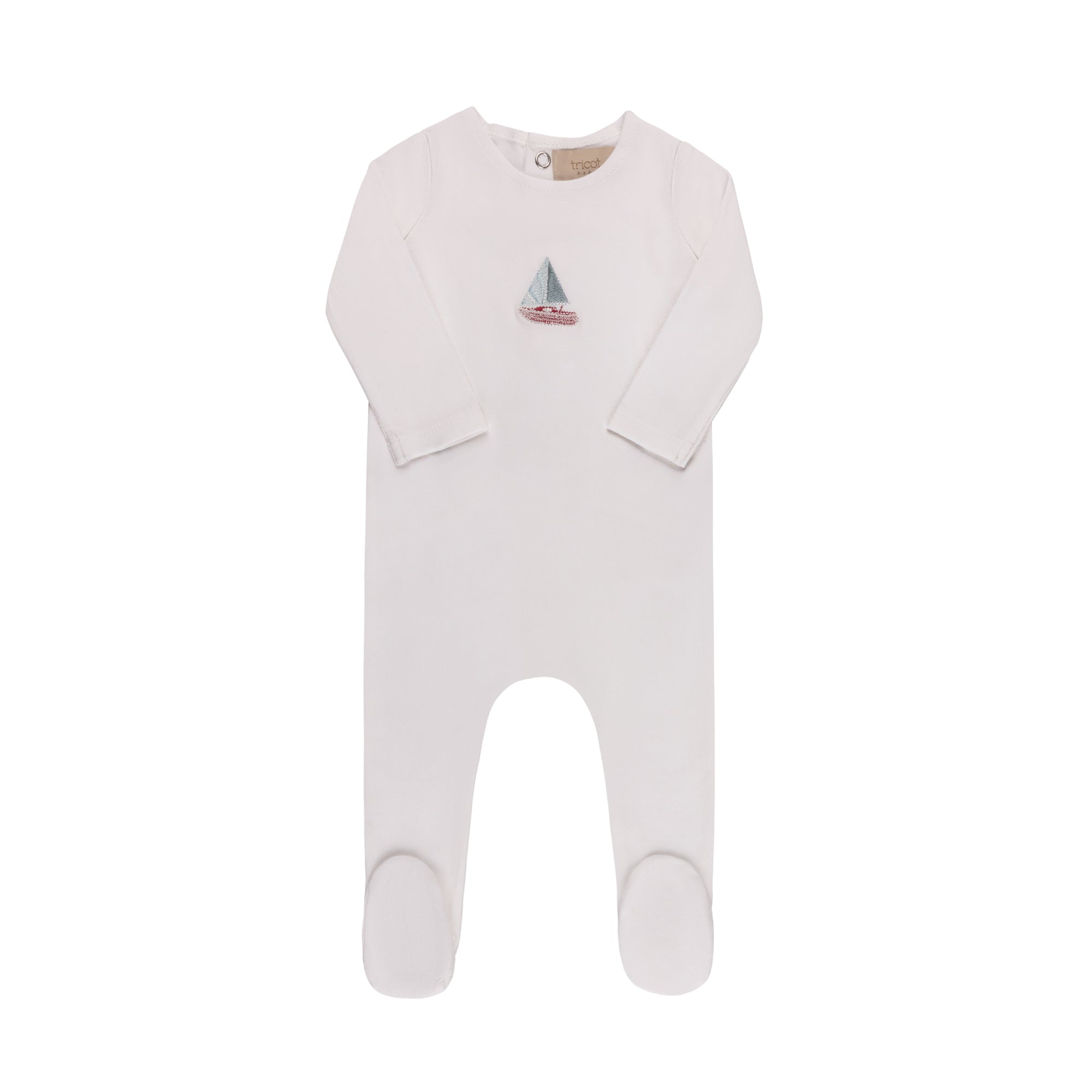Embroidered Cherries/ Boat Layette Set