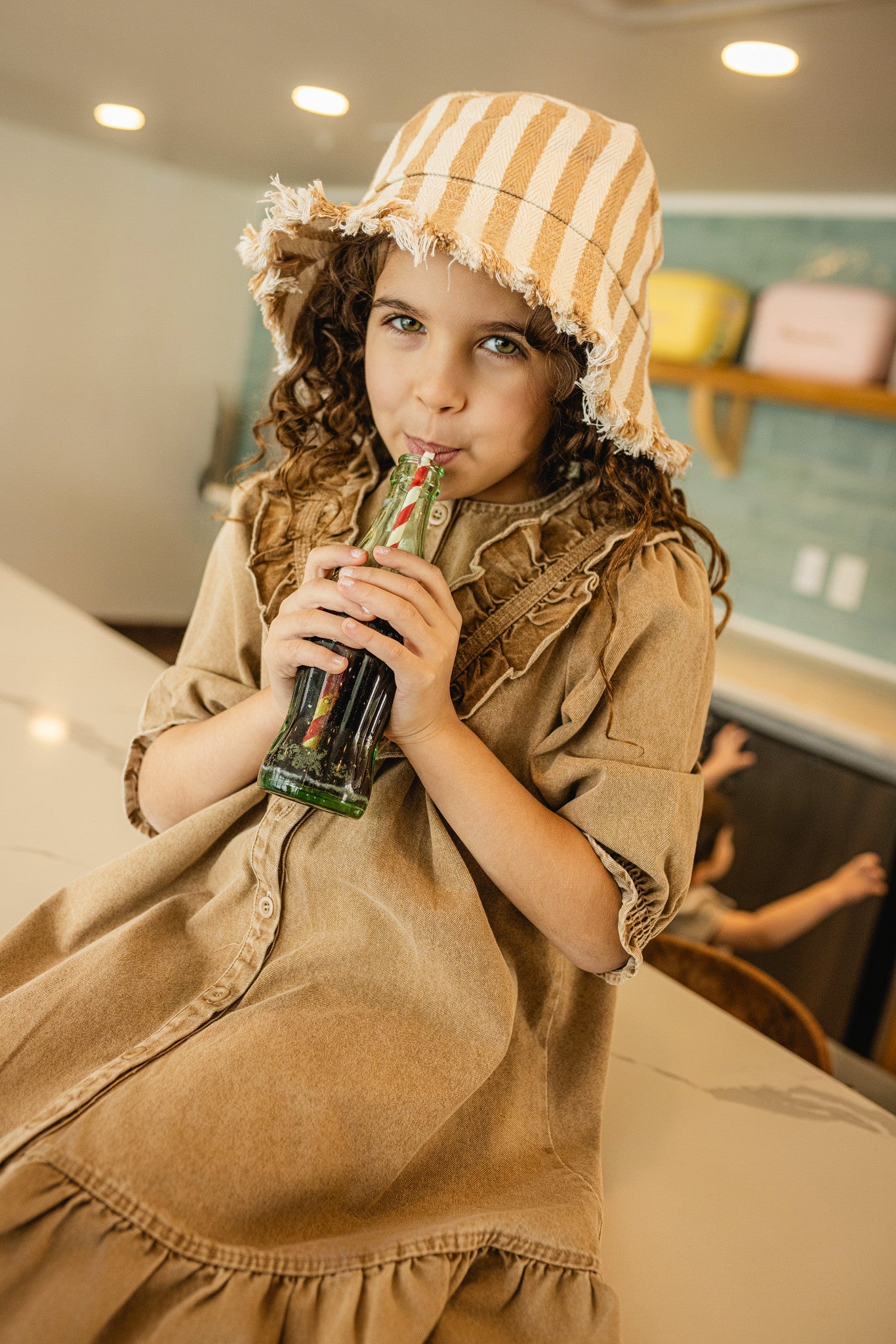 Tan Wash Dress