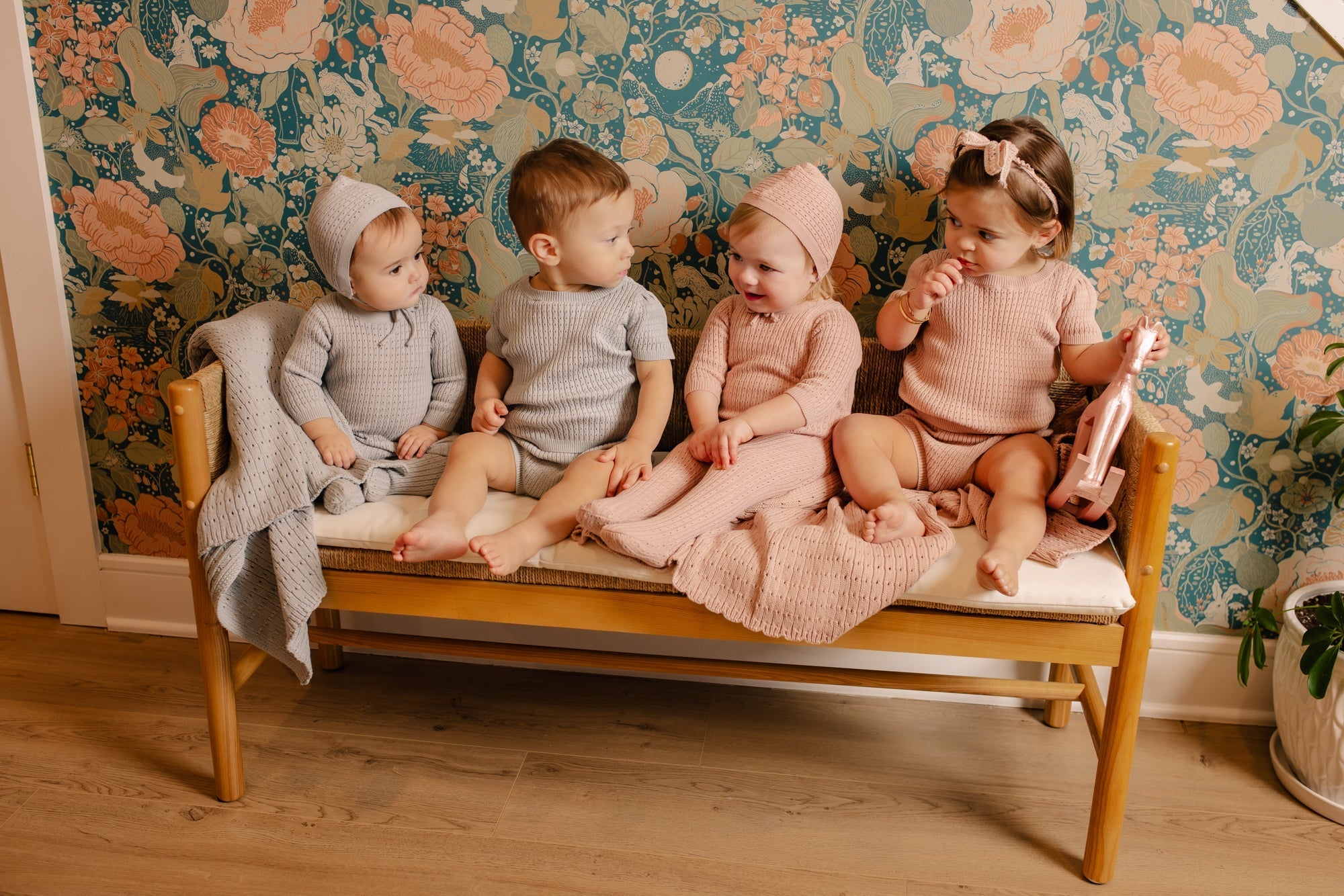 pointelle Knit 2 Piece Short Set