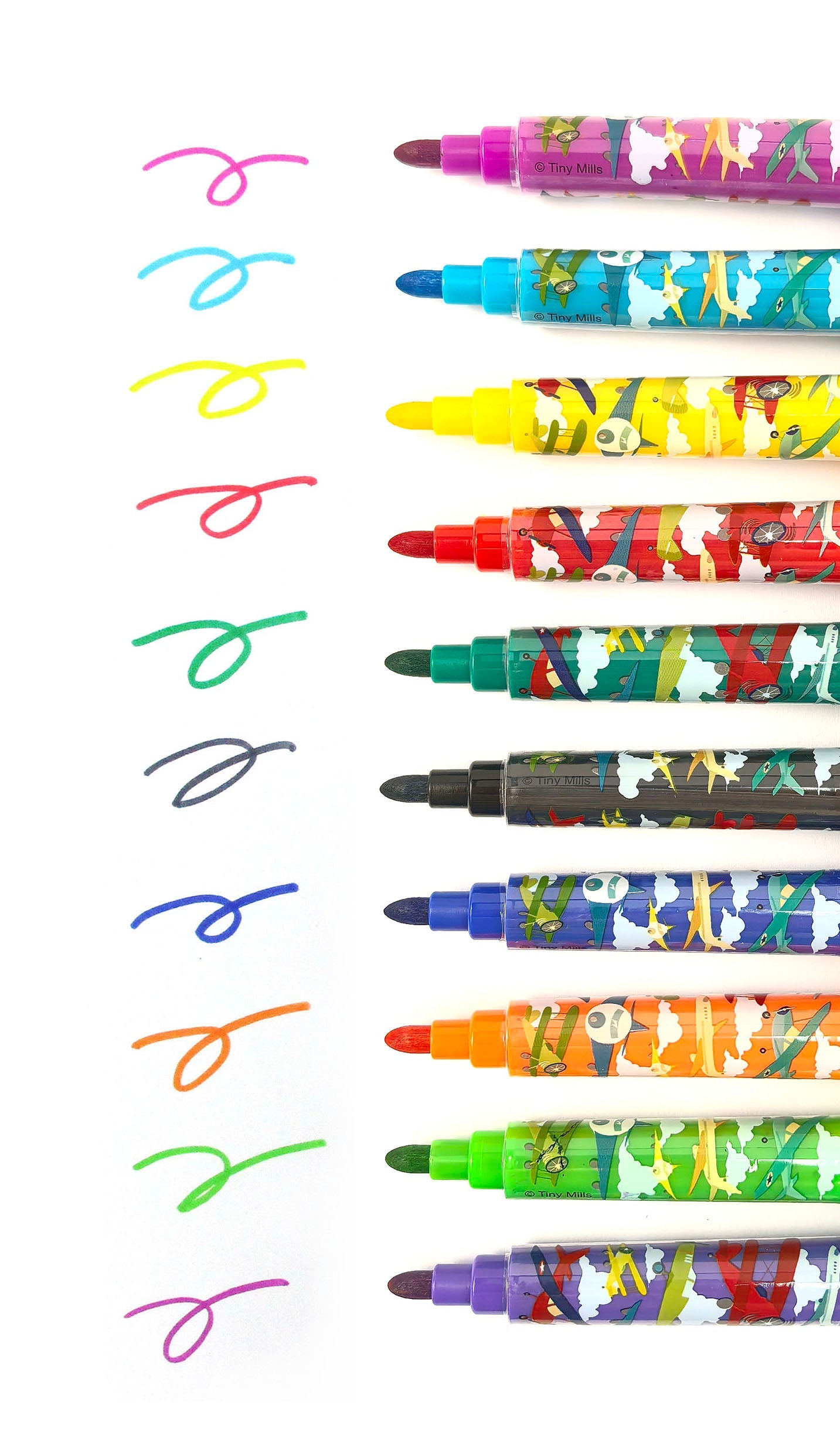 Airplane Stamp Marker Set - Set Of 10