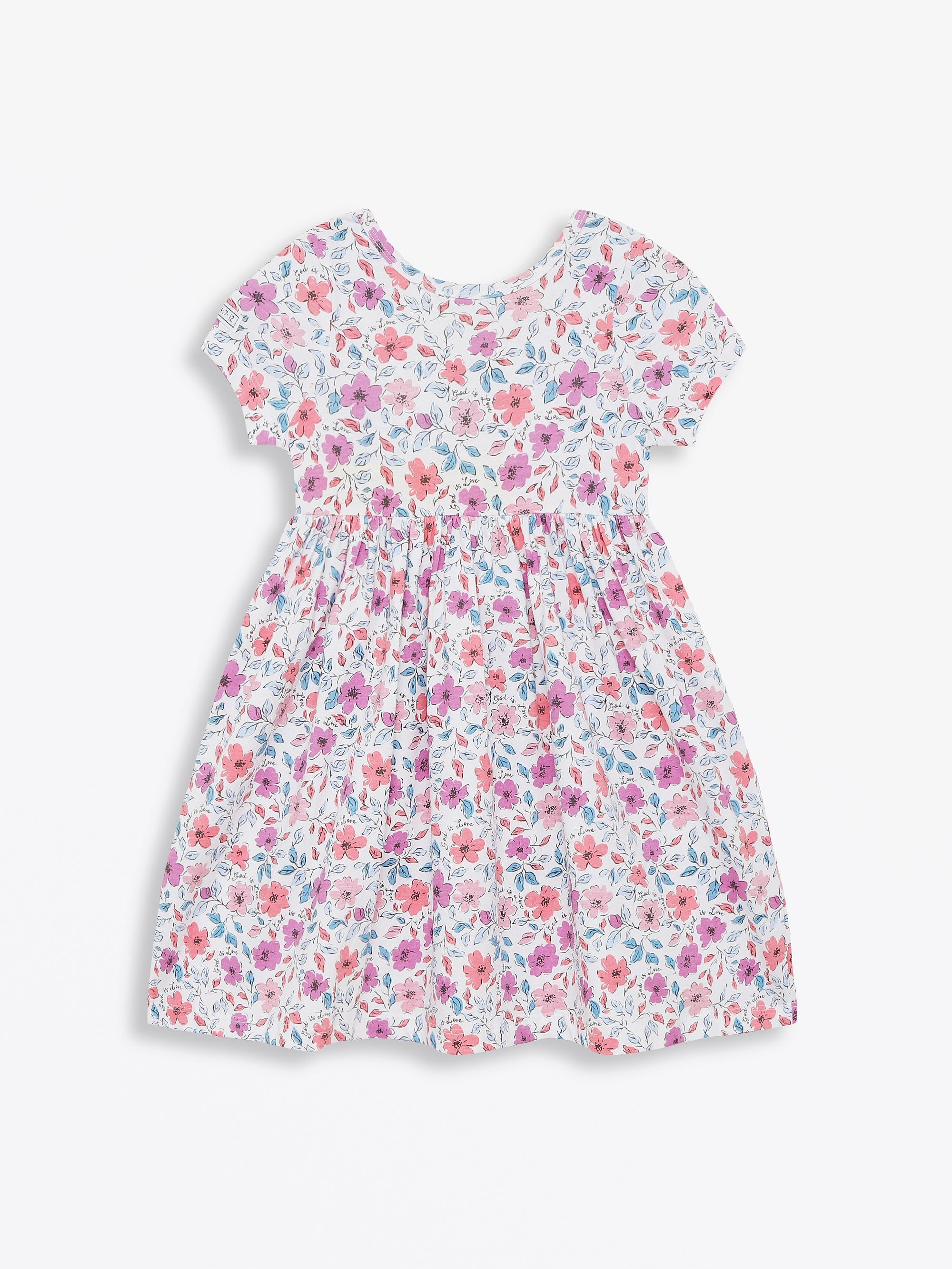 God Is Love Short Sleeve Twirl Dress Cotton