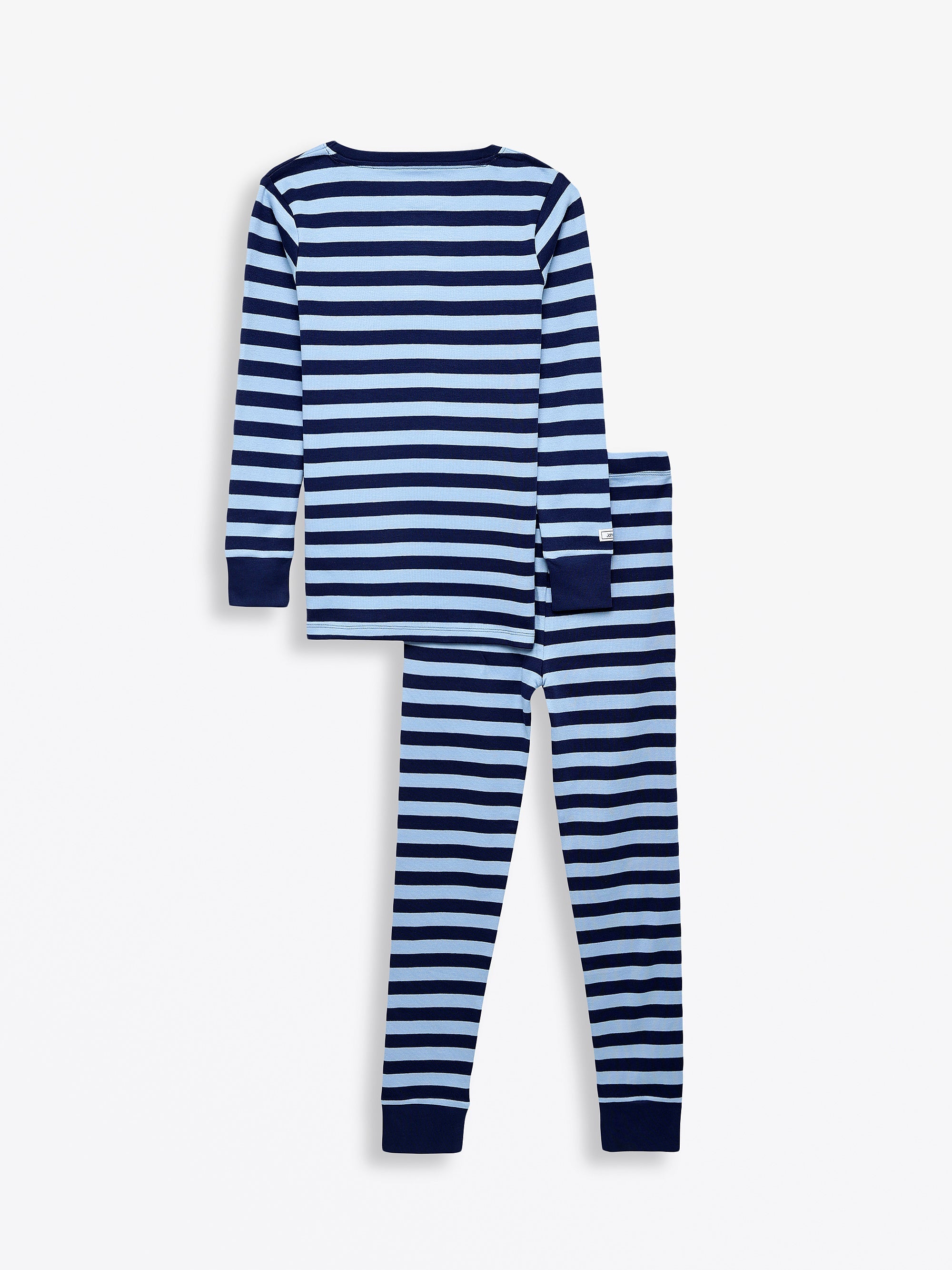 No Greater Love Blue Pj Long Sleeve Set Cotton