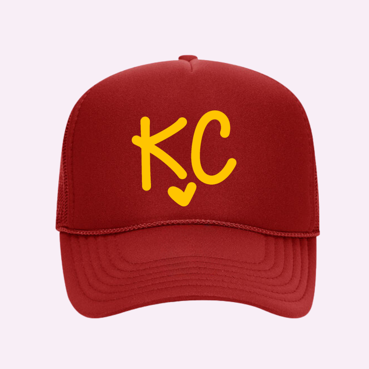 I Love Kc ♡ Printed Trucker Hat