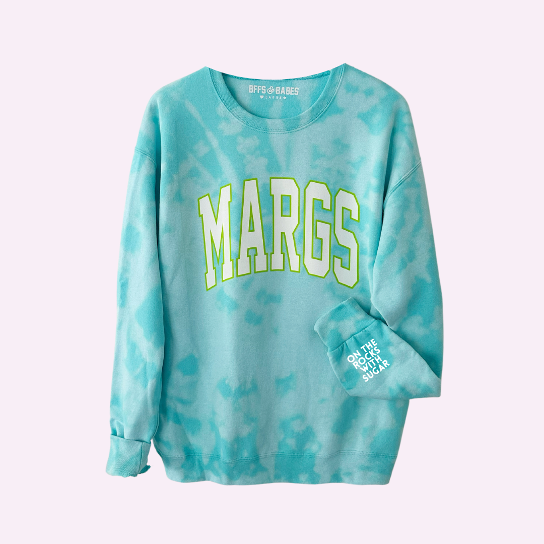 Margs ♡ Tie-dye Sweatshirt With Customizable Cuff