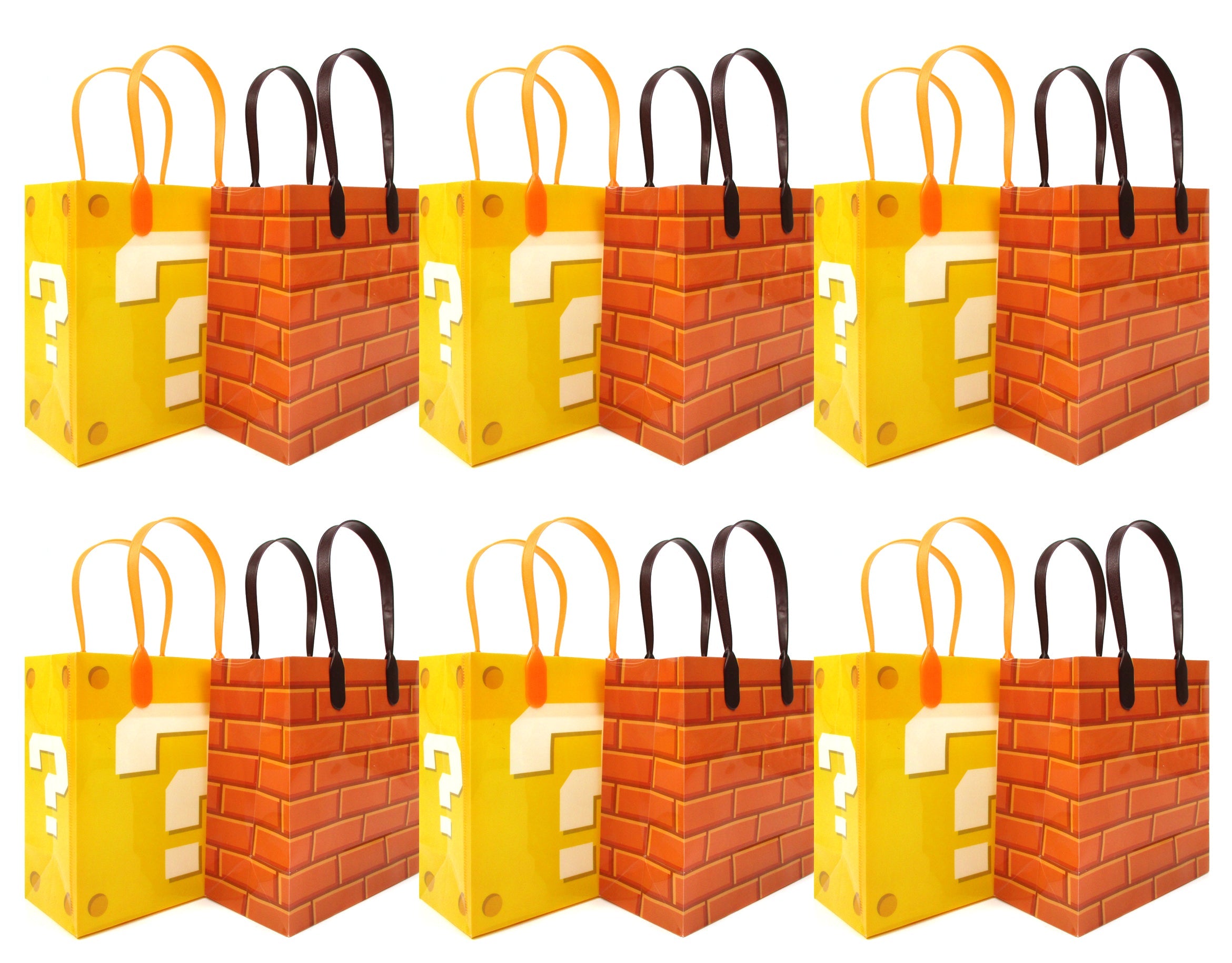 Super Video Game Party Favor Treat Bags - Set Of 6 Or 12