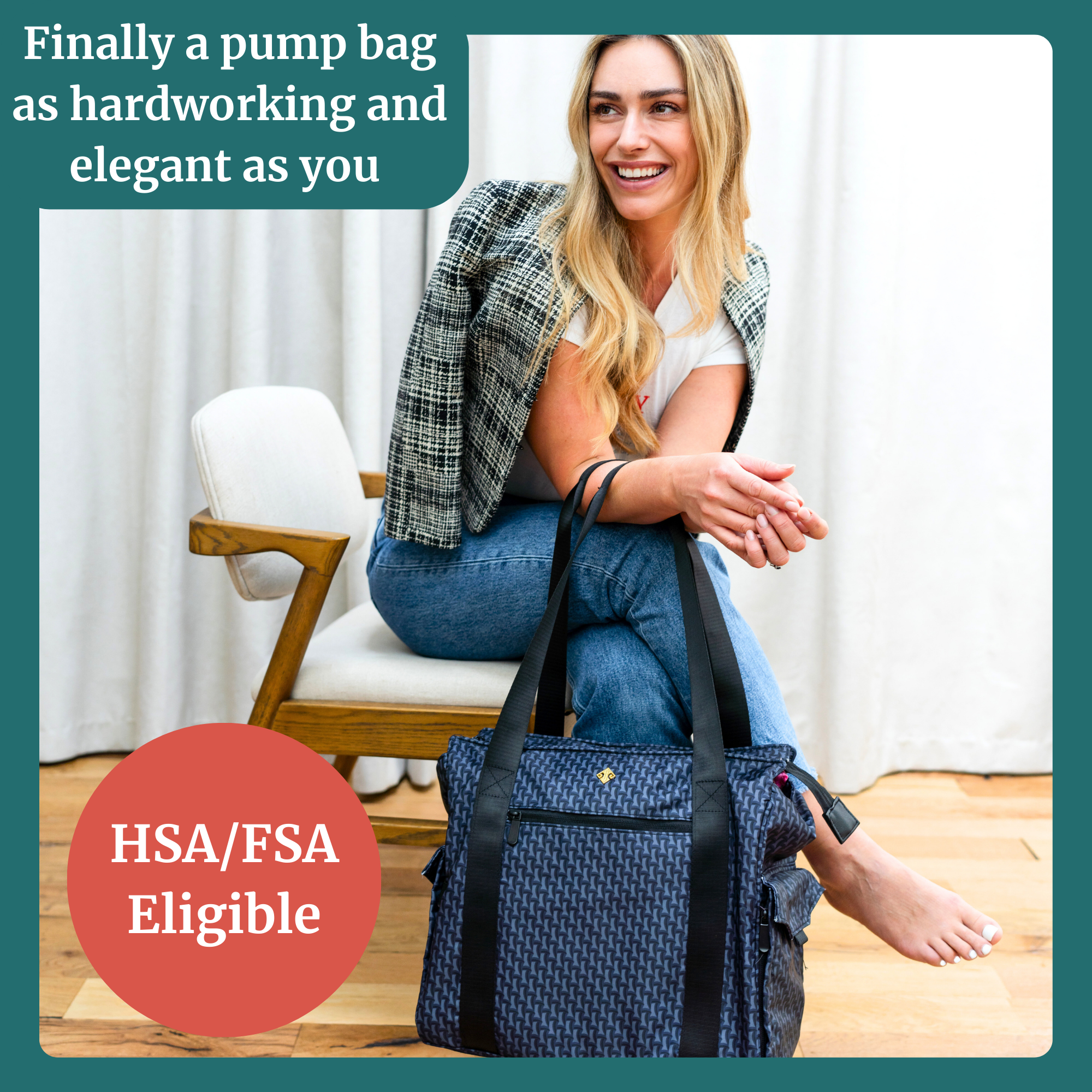 Breast Pump Tote Bag - Ellerby