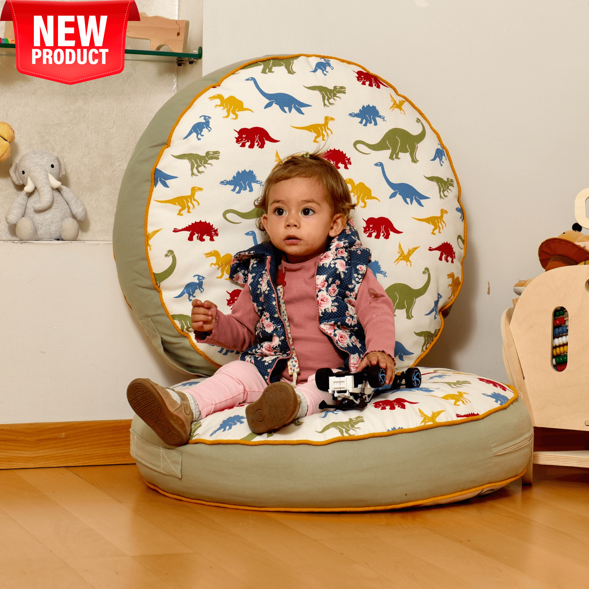 Kids Floor Pillow Montessori Play Mat Large Toddler Cushion