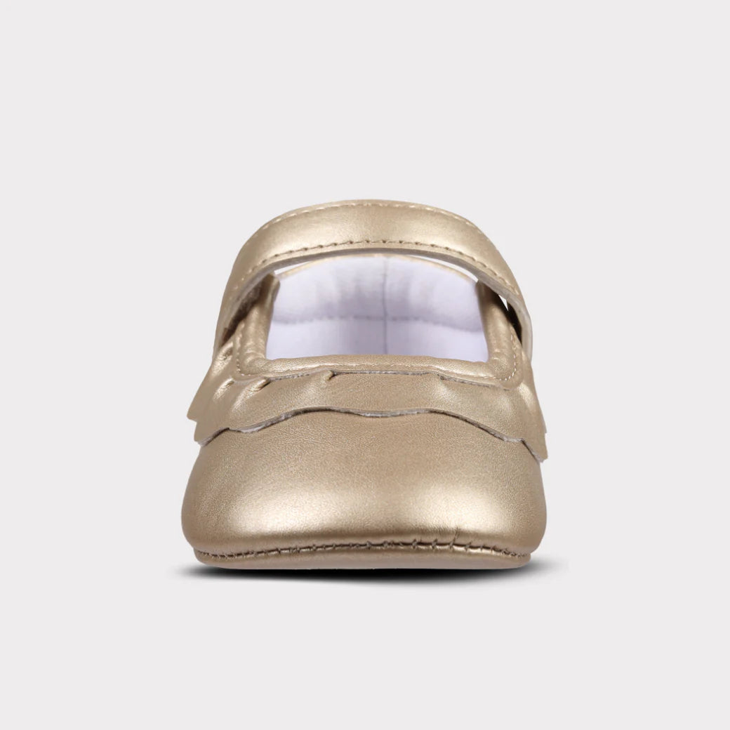 Amina Girls Hook & Loop Crib Shoe