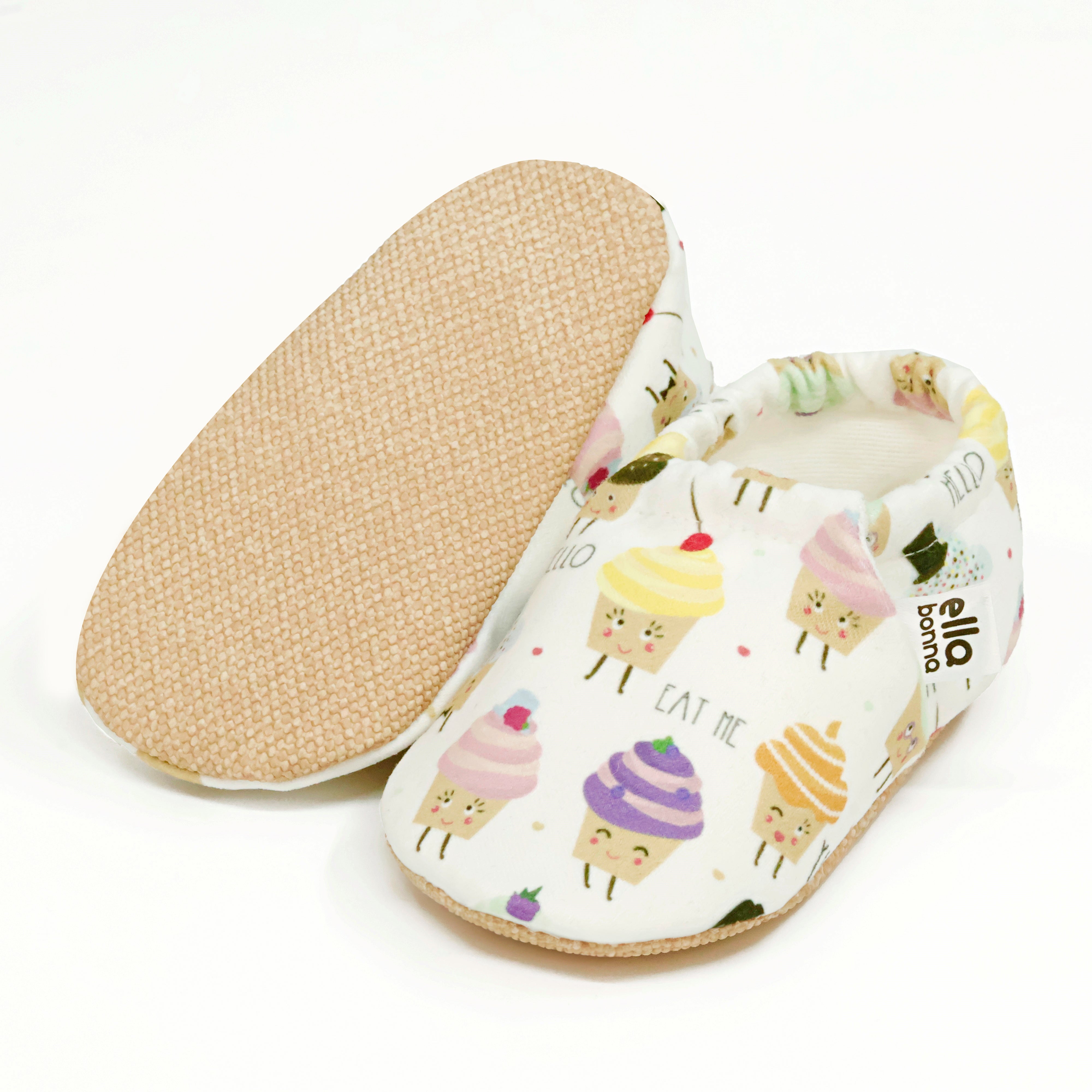 Ella Bonna Non-slip Sole Muffin Patterned Baby Booties, Home Boot Slippers Nursery Shoes