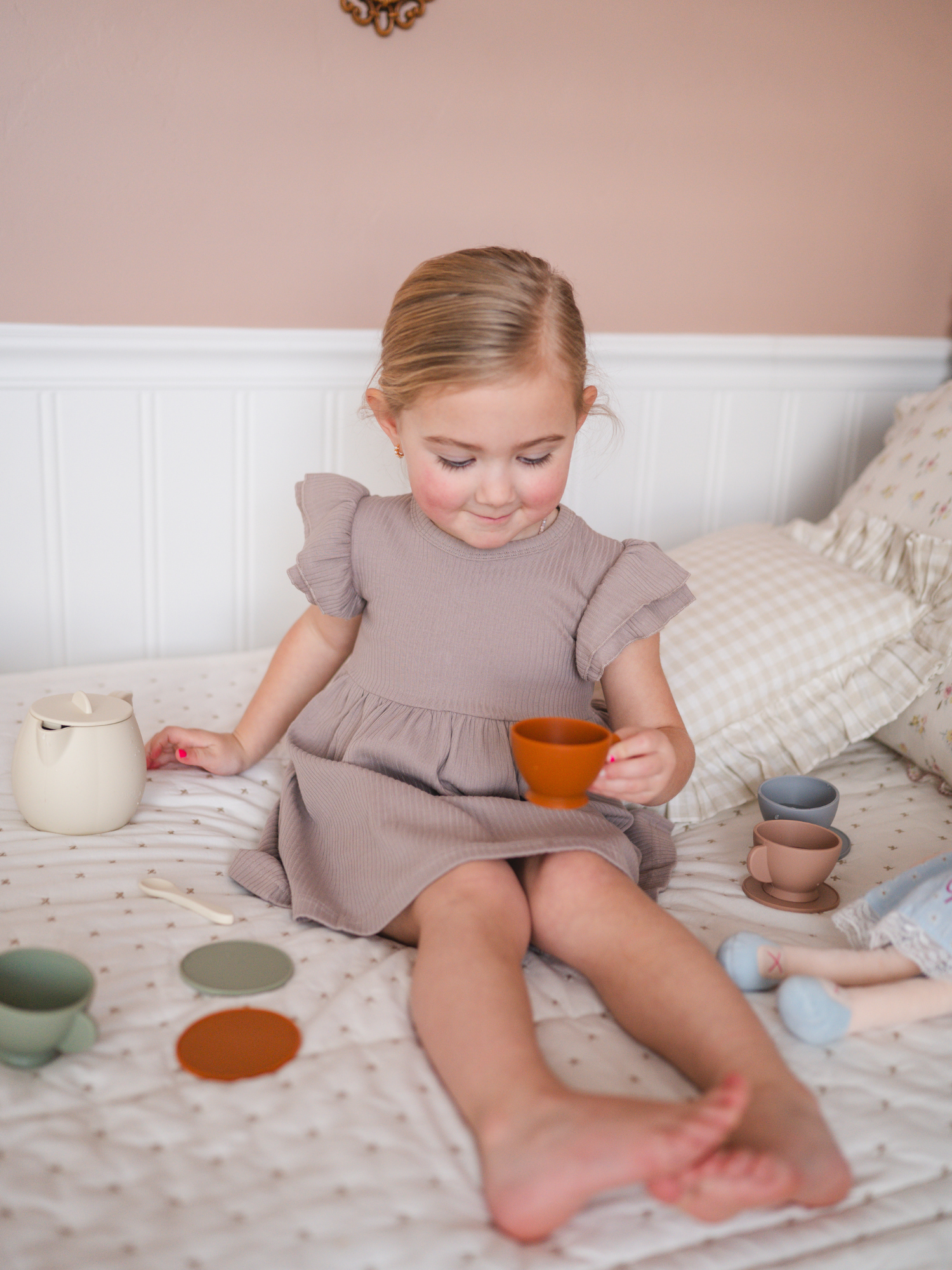 Organic Cotton Ruffle Dress