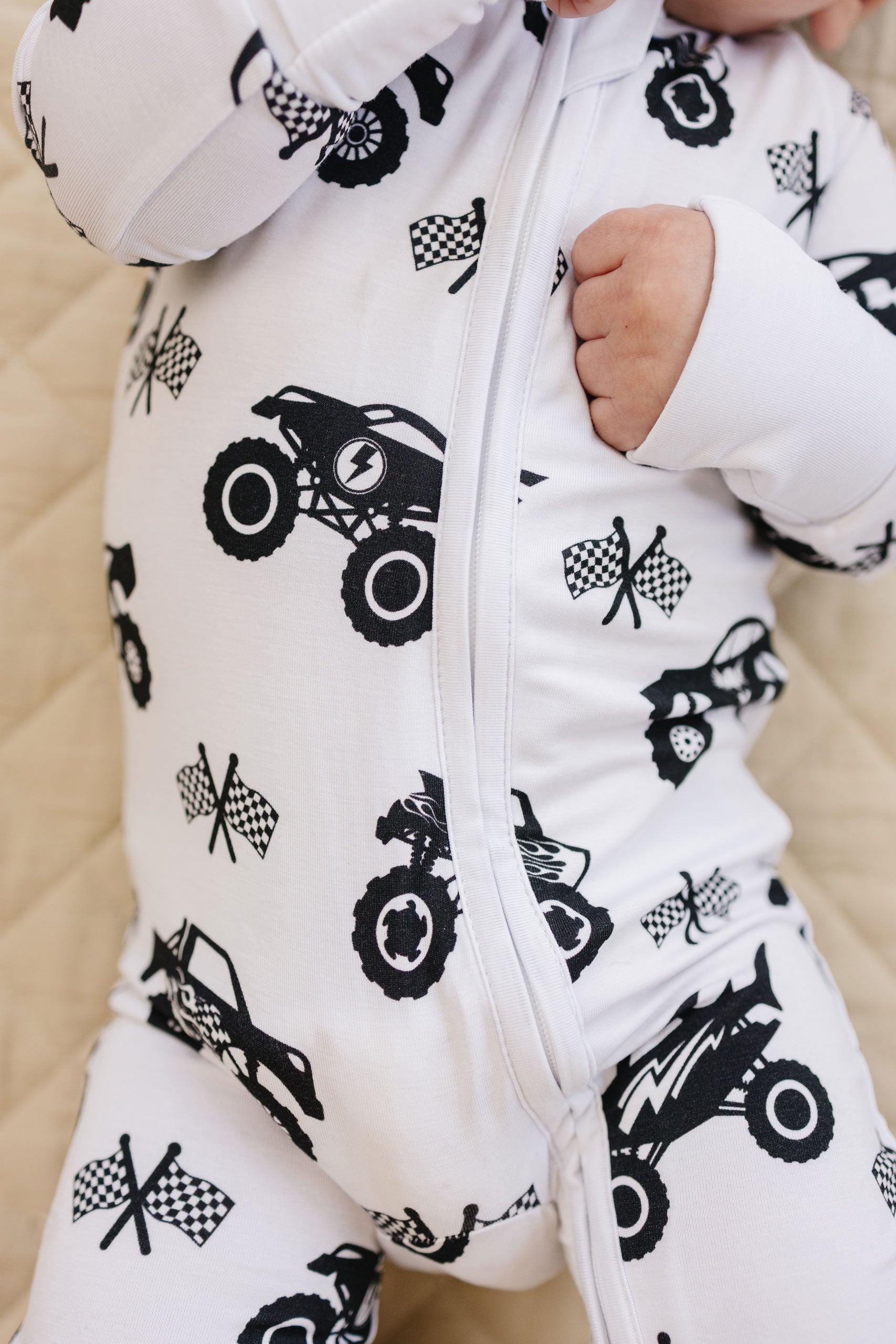 Bamboo Zip Romper | Monster Blaze