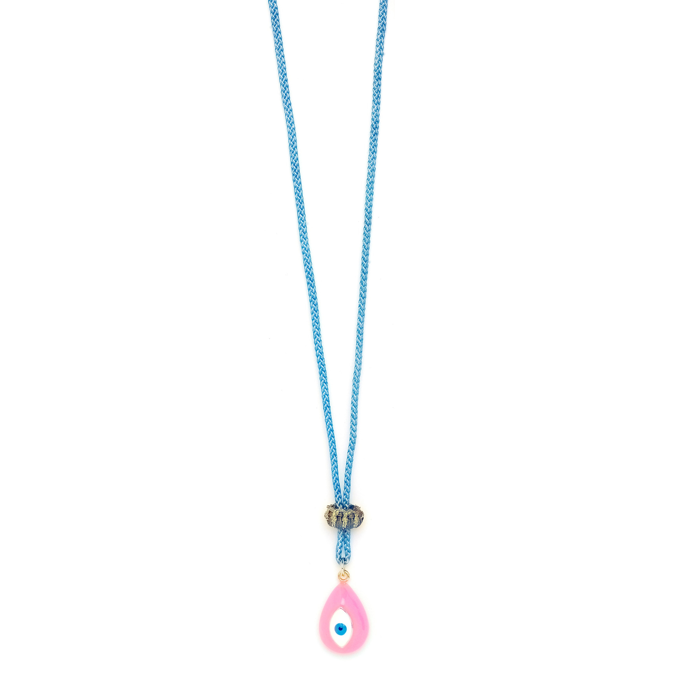 Carnival Evil Eye Teardrop Necklace