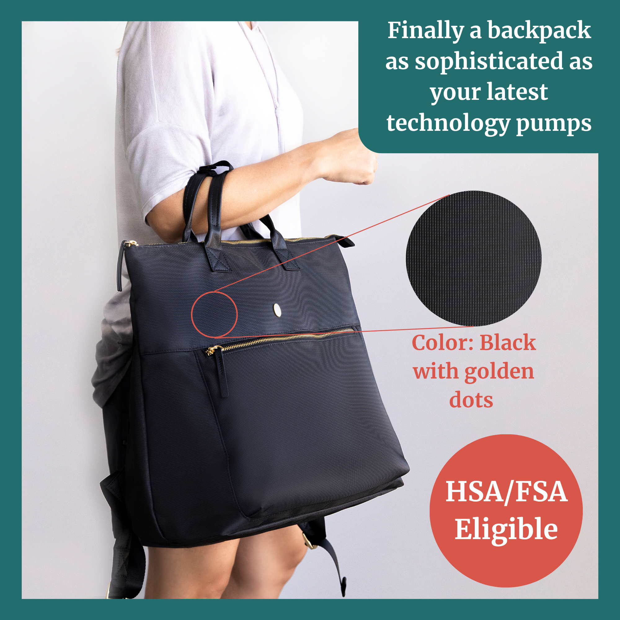 Wearable Breast Pump Bag Backpack - Airedale