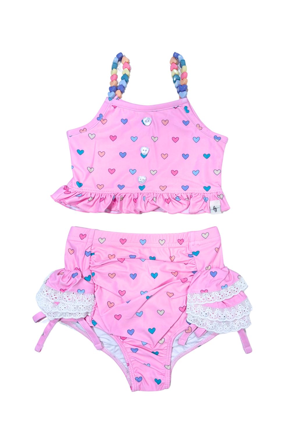 Beaded Candyland High Waisted Bikini