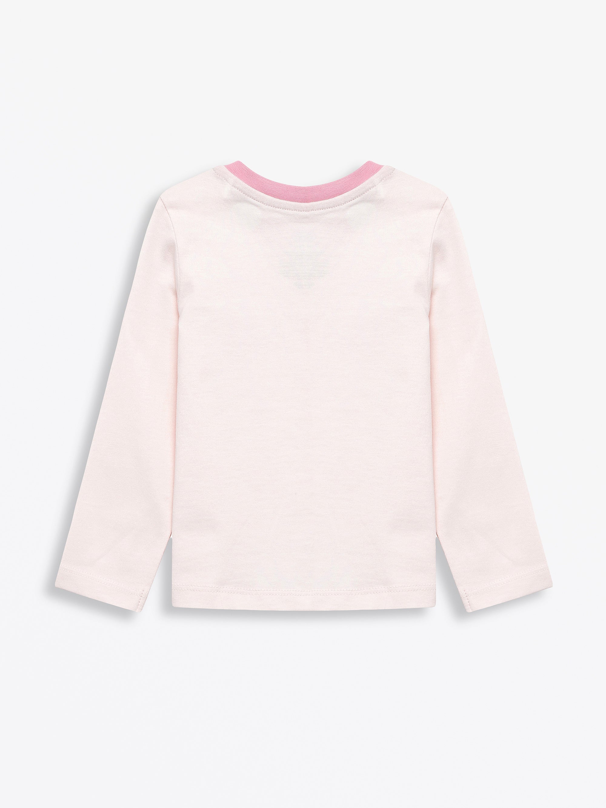 Pink Prayer Pocket Long Sleeve T-shirt Cotton