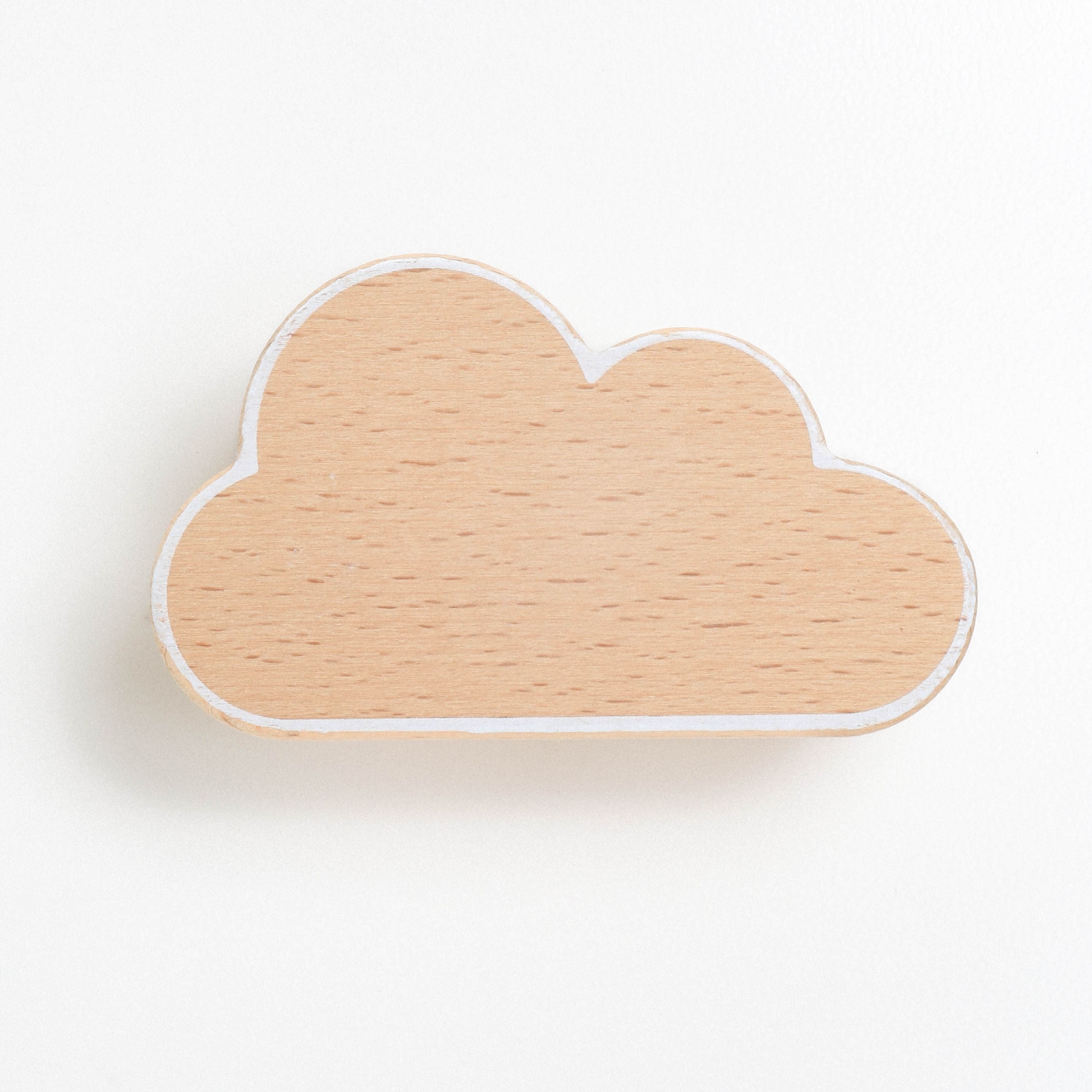 Wonderbee™ Natural Pine Cloud Decorative Painted Wall Hook