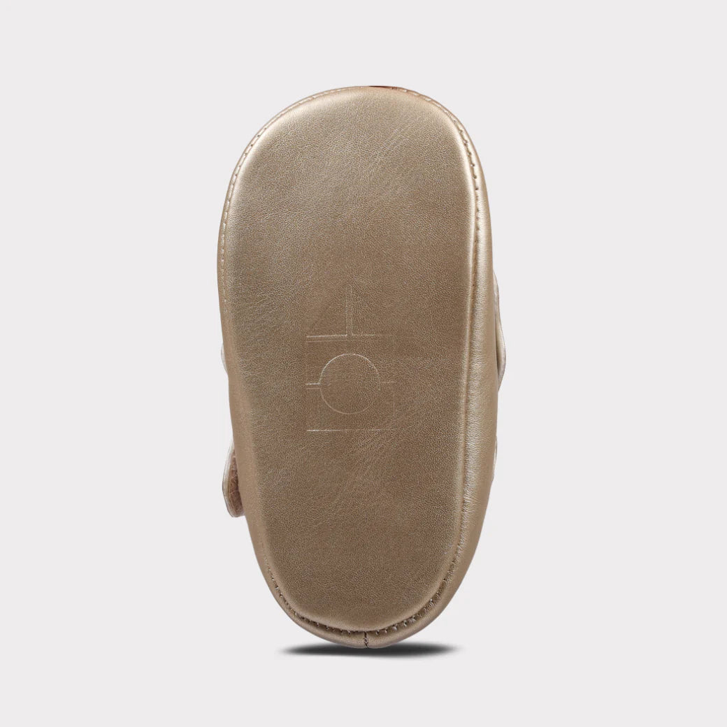 Amina Girls Hook & Loop Crib Shoe