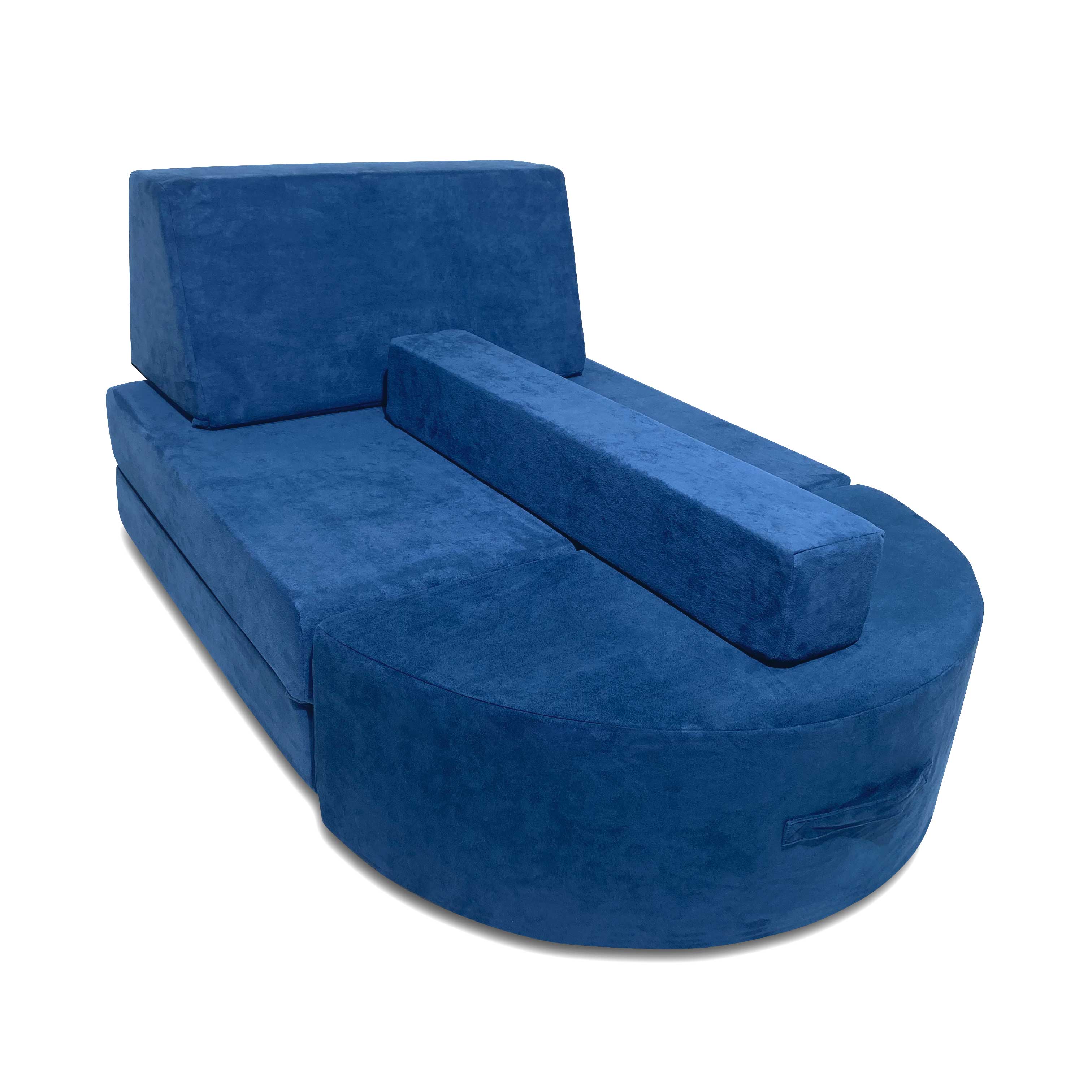 5 Piece Soft Furniture Playset Modular Microsuede Foam Play Couch For Creative Kids