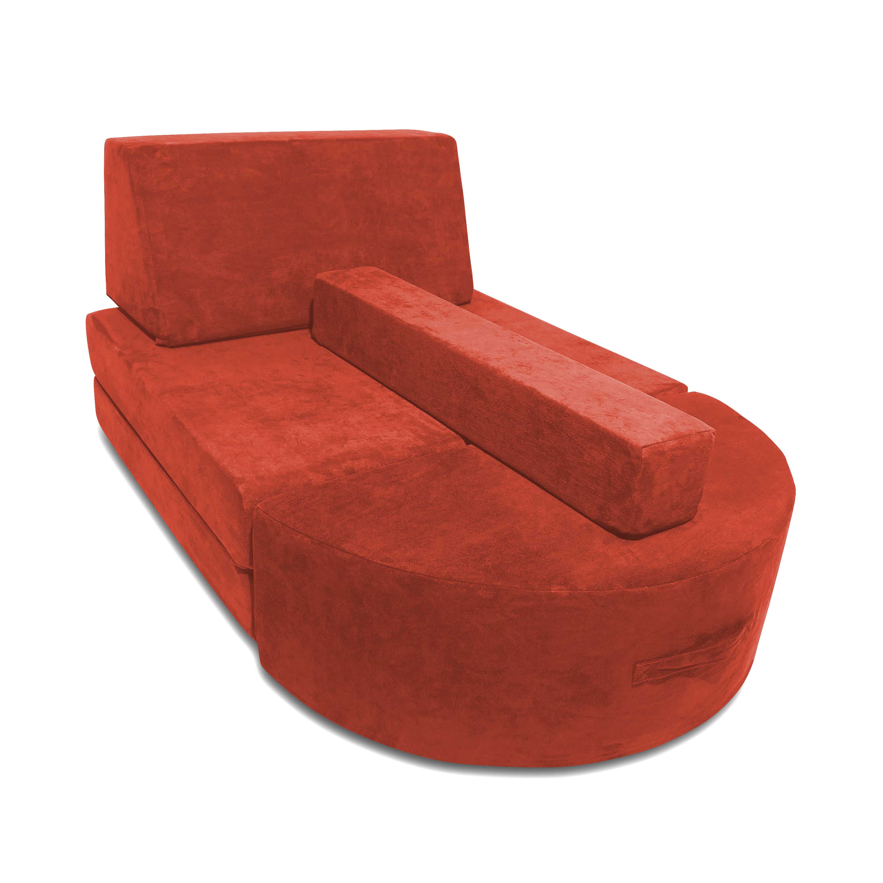 5 Piece Soft Furniture Playset Modular Microsuede Foam Play Couch For Creative Kids