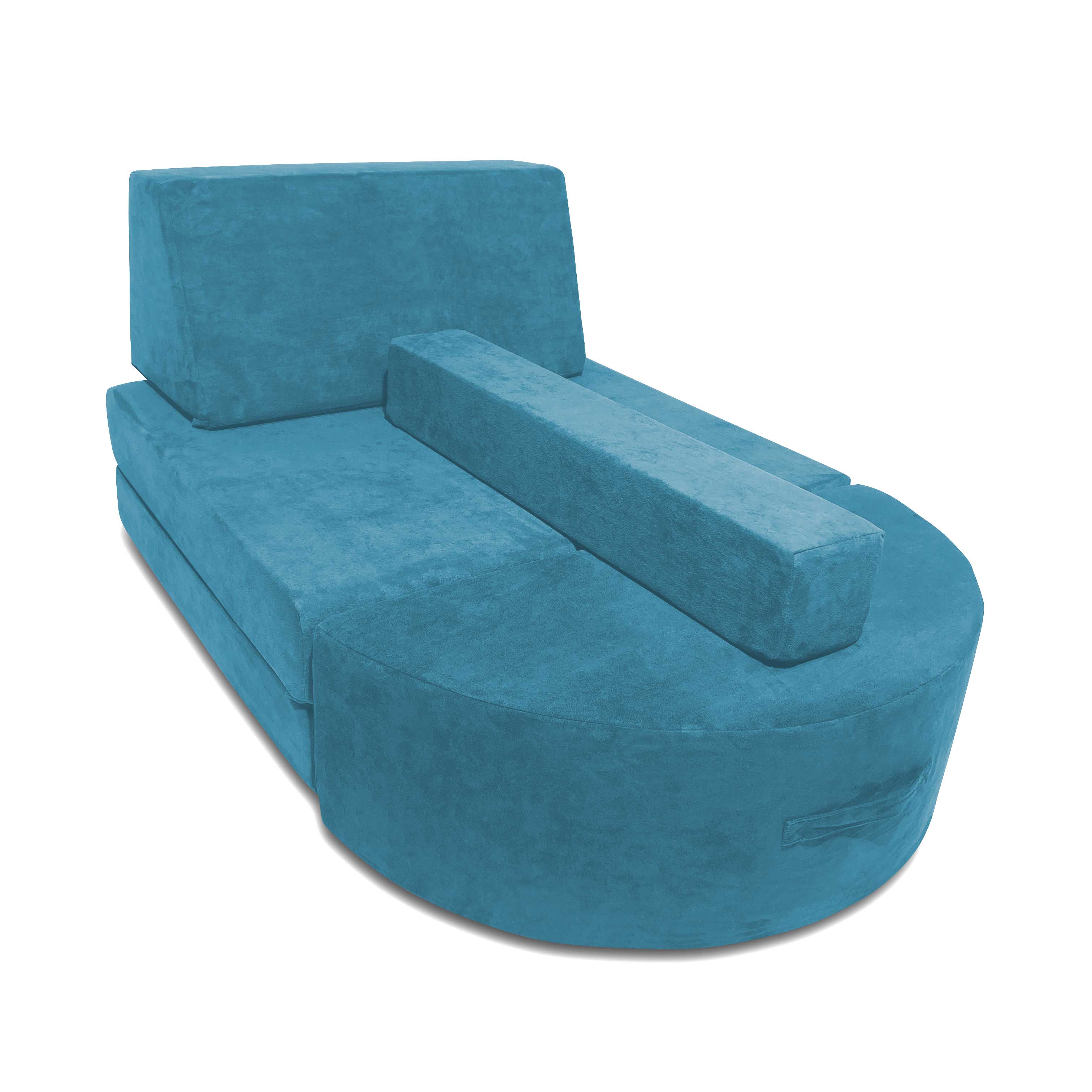 5 Piece Soft Furniture Playset Modular Microsuede Foam Play Couch For Creative Kids