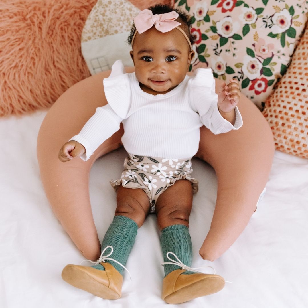 Natural - Lace-up Mary Jane - Soft Sole