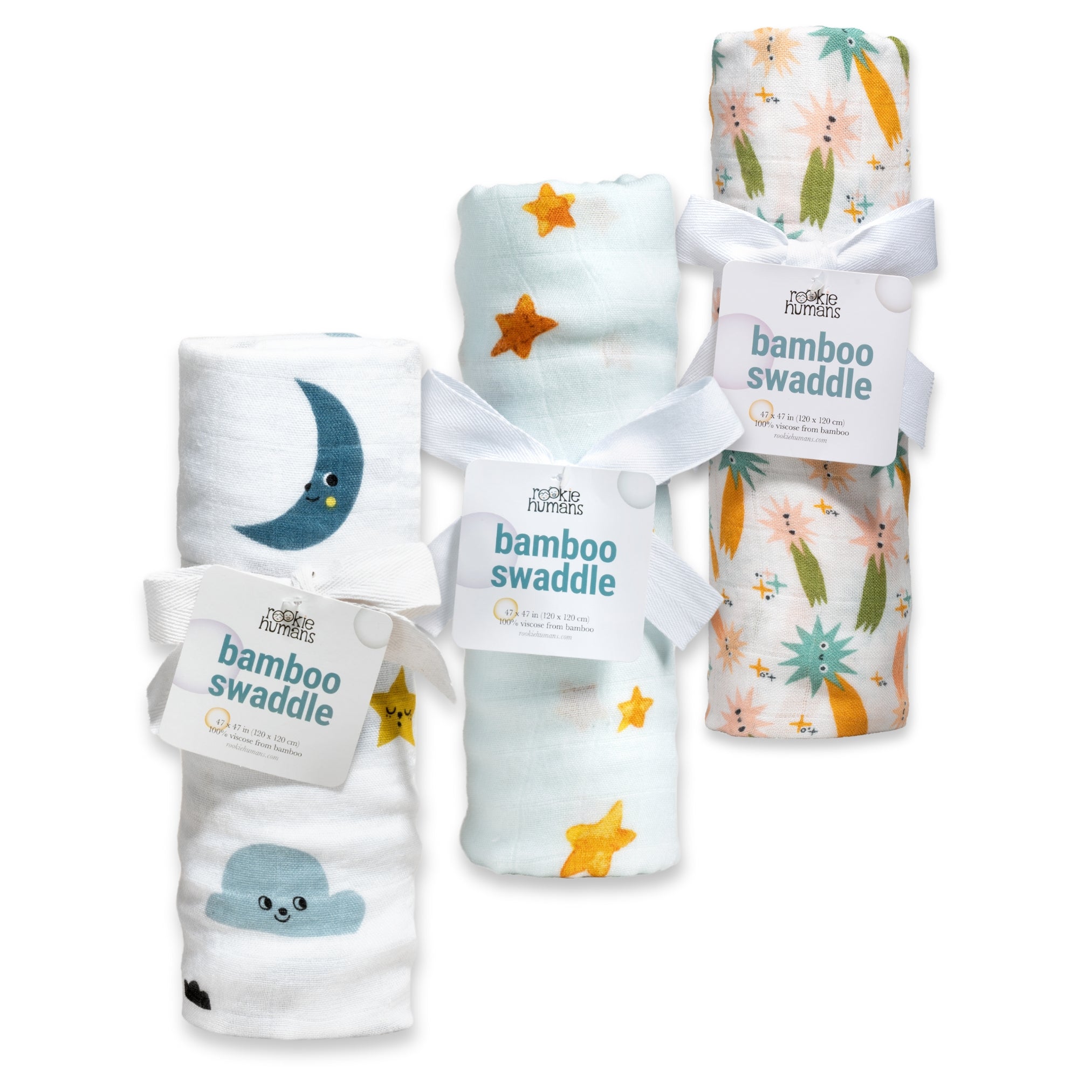 Moon & Stars Swaddle 3-pack