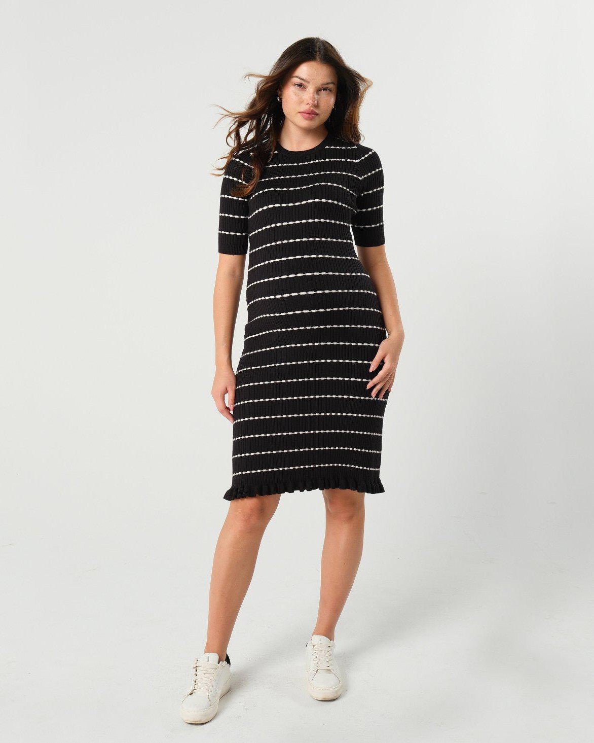 Louie Striped Knit Maternity & Mama Dress