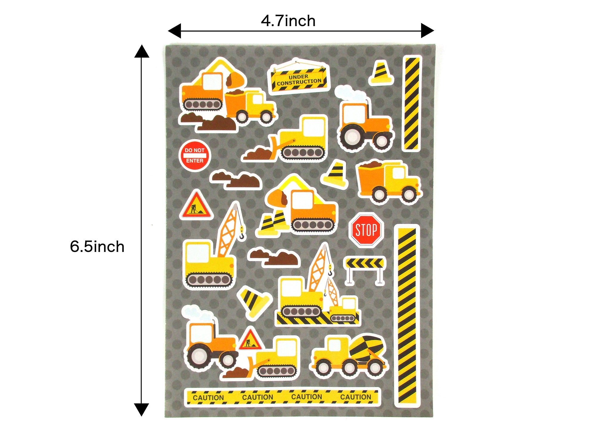 Construction Trucks Stickers