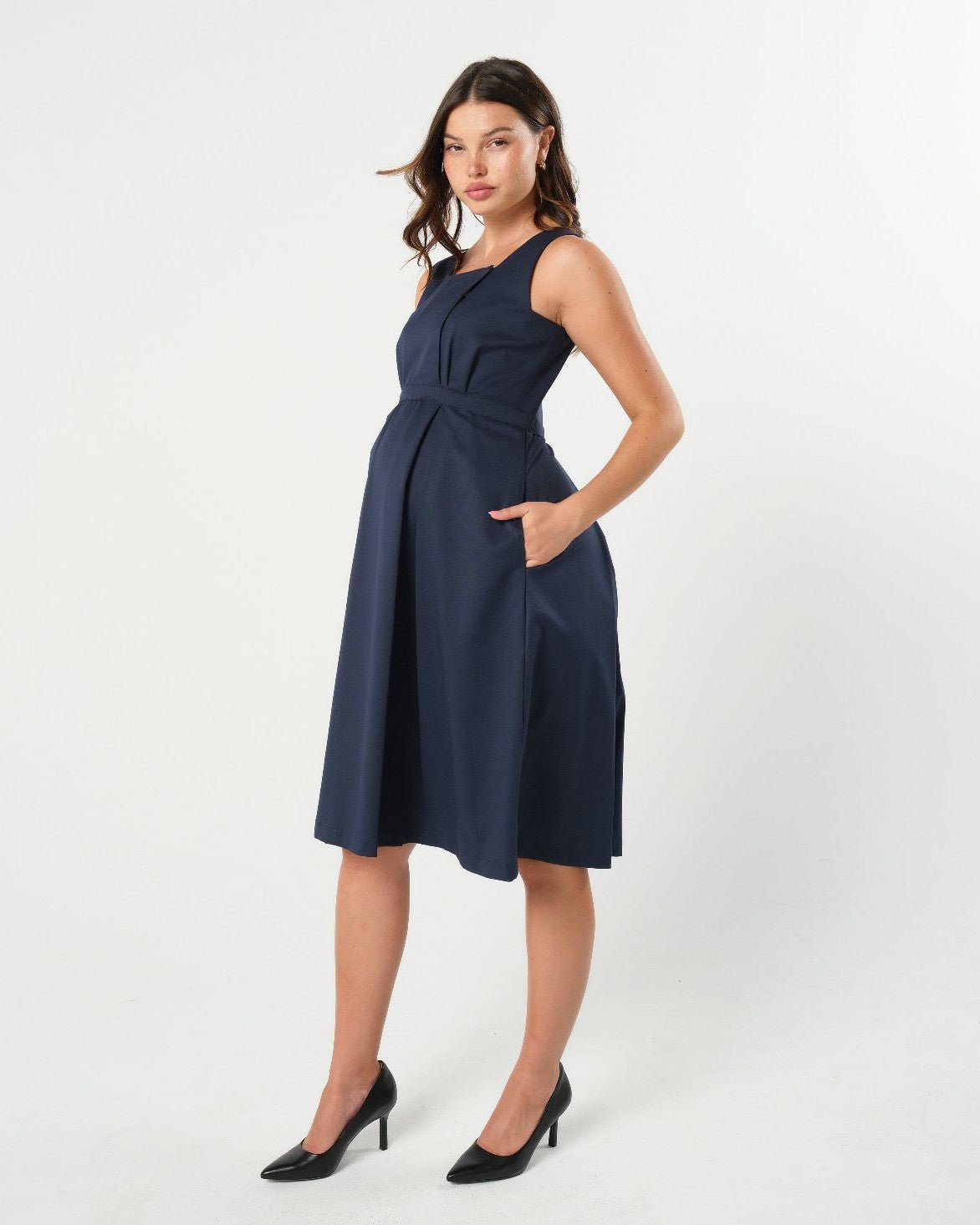Into The Blue Maternity & Nursing Dress