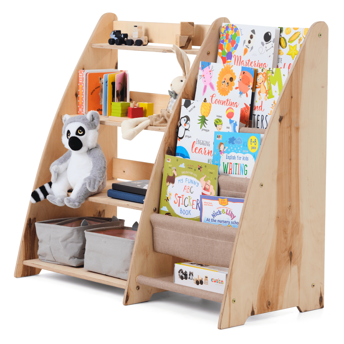 2in1 Montessori Shelf For Books And Toys