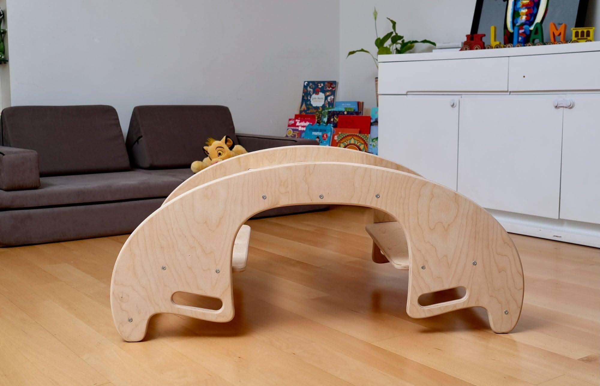 2in1-montessori Wooden Seesaw-table Chair Set