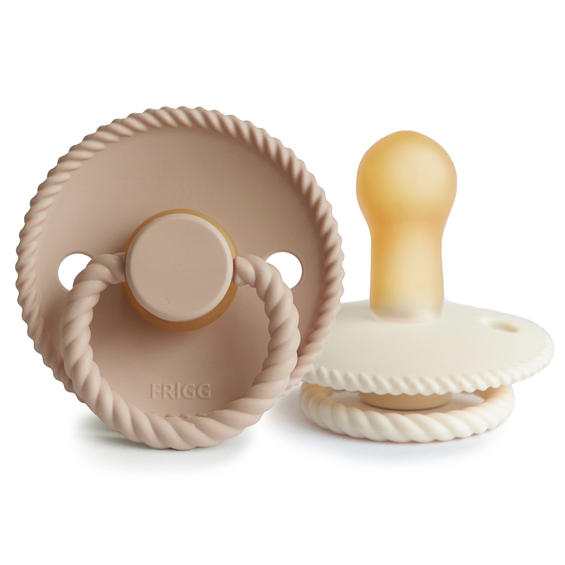 Frigg Rope Natural Rubber Pacifier 2-pack