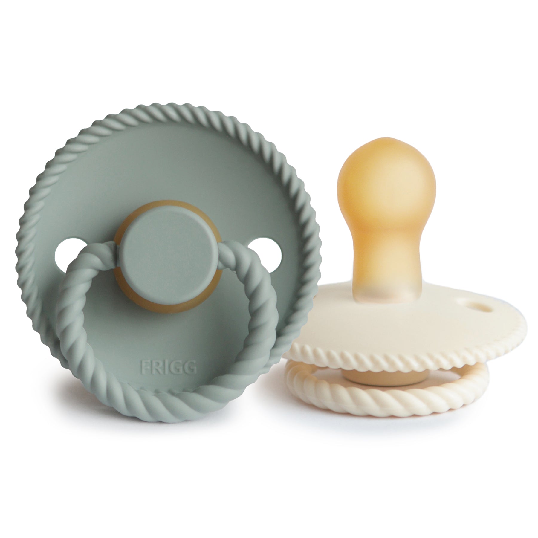 Frigg Rope Natural Rubber Pacifier 2-pack