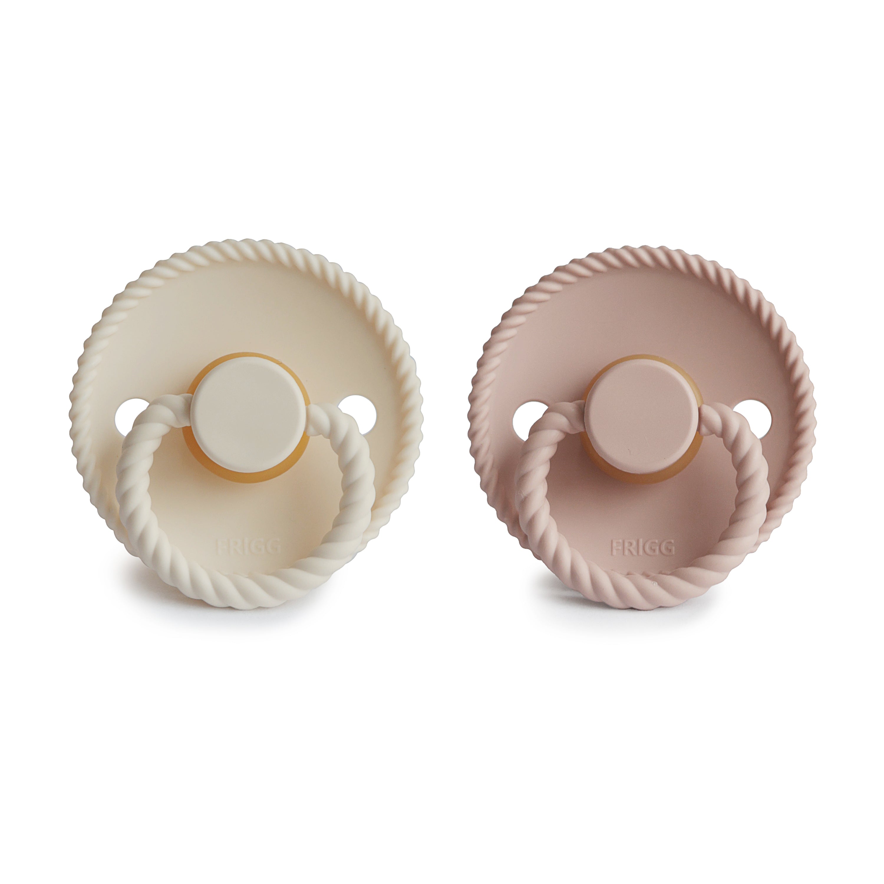 Frigg Rope Natural Rubber Pacifier 2-pack
