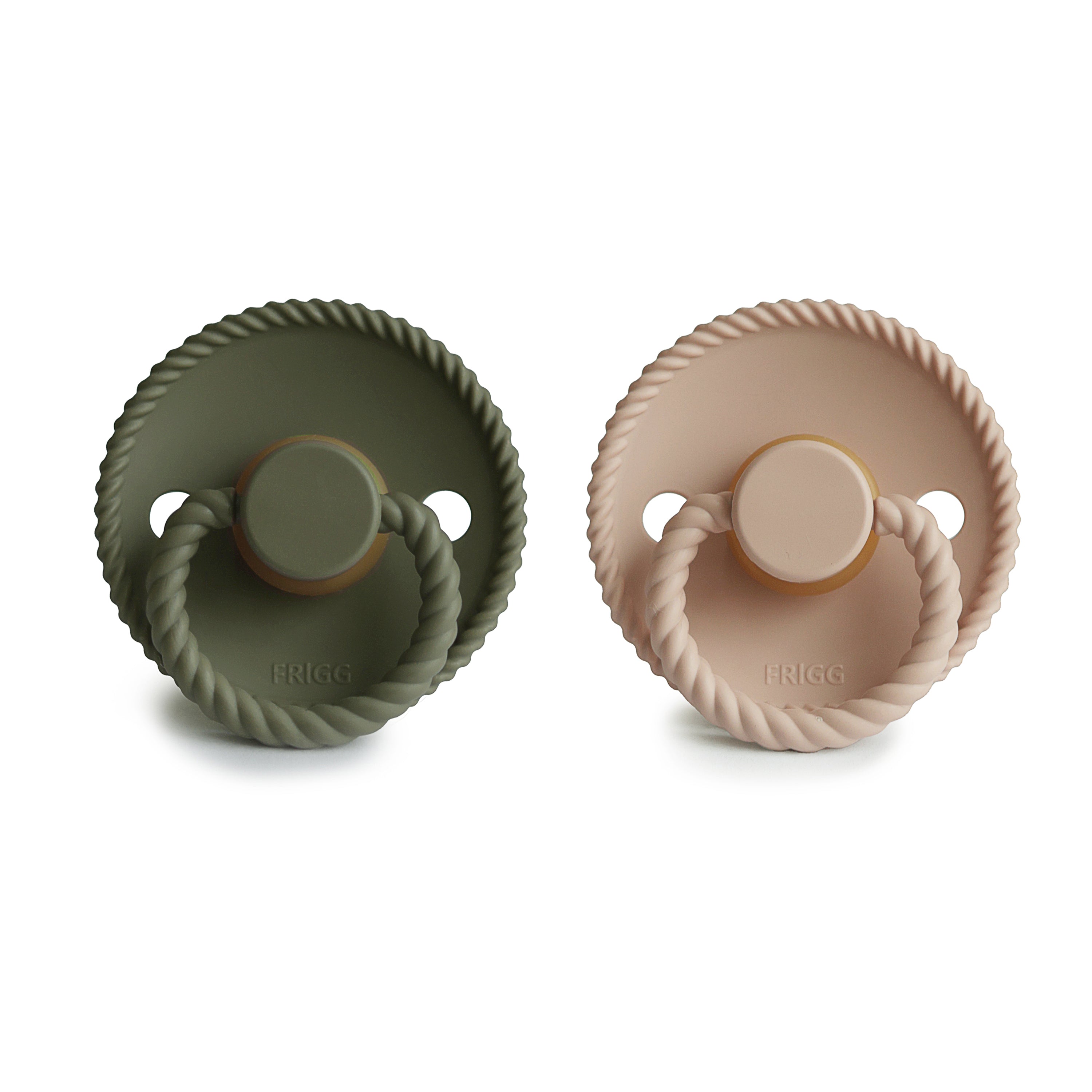 Frigg Rope Natural Rubber Pacifier 2-pack