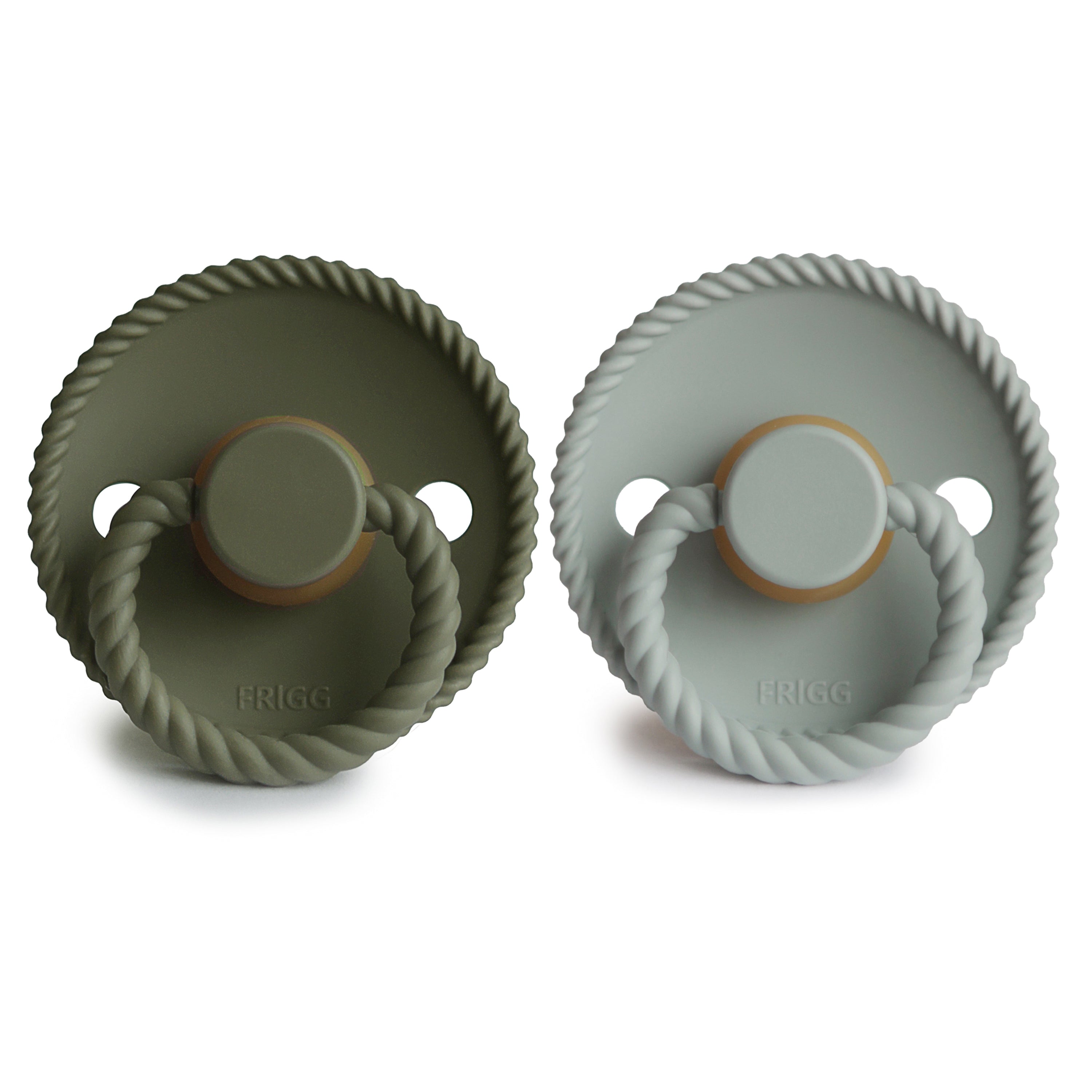 Frigg Rope Natural Rubber Pacifier 2-pack