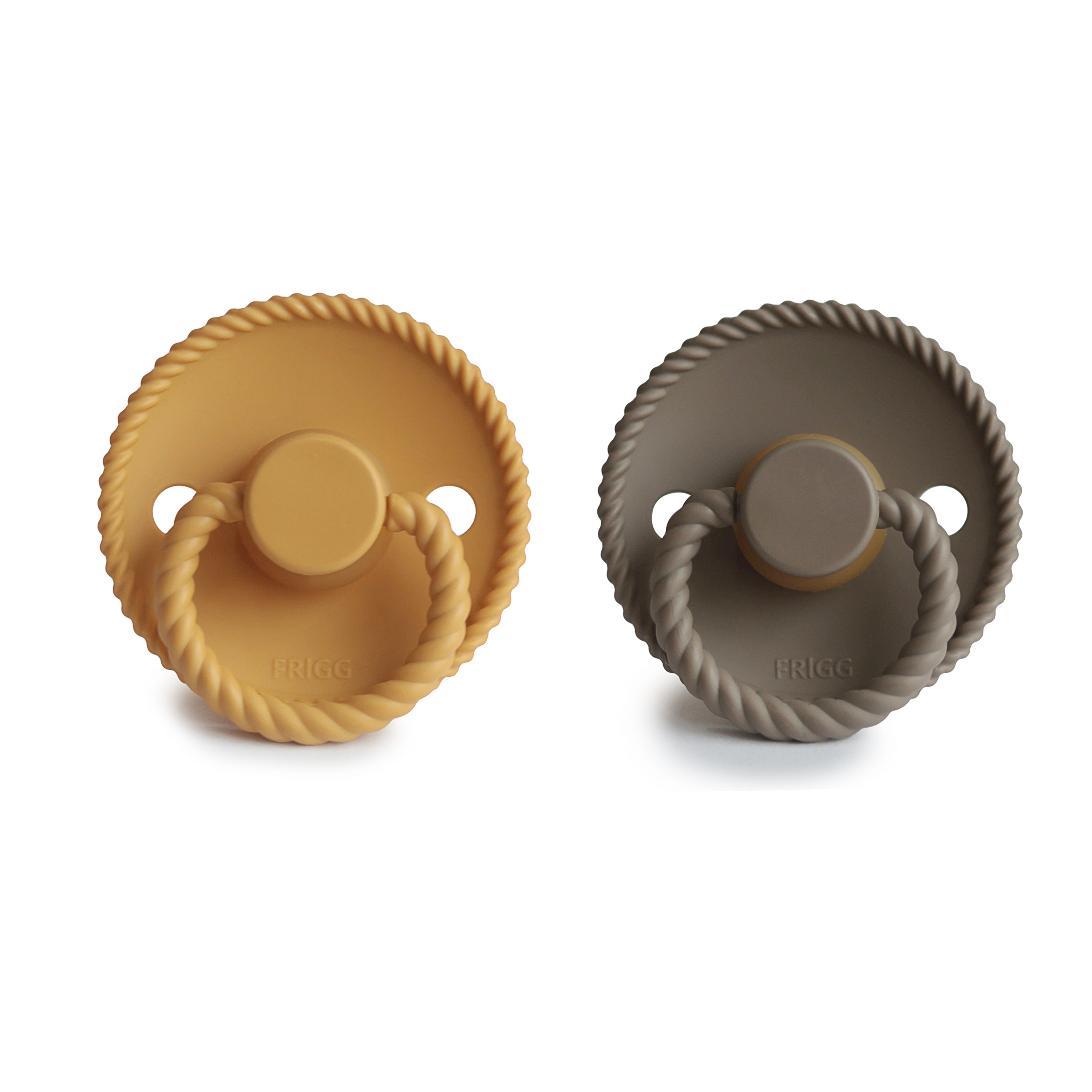 Frigg Rope Natural Rubber Pacifier 2-pack