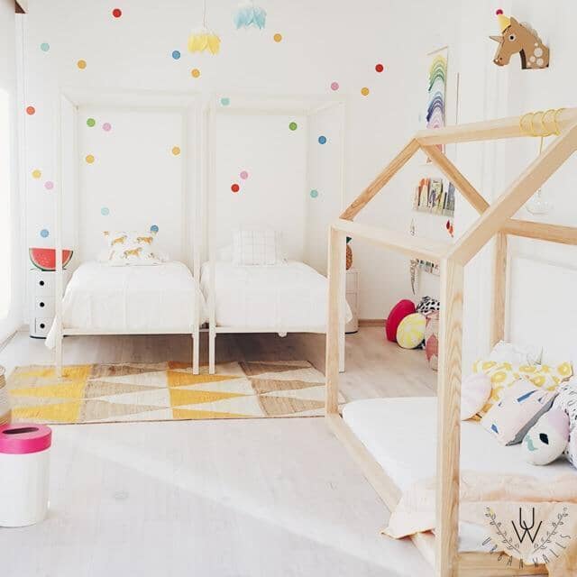 3 Inch Rainbow Confetti Dot Wall Decals