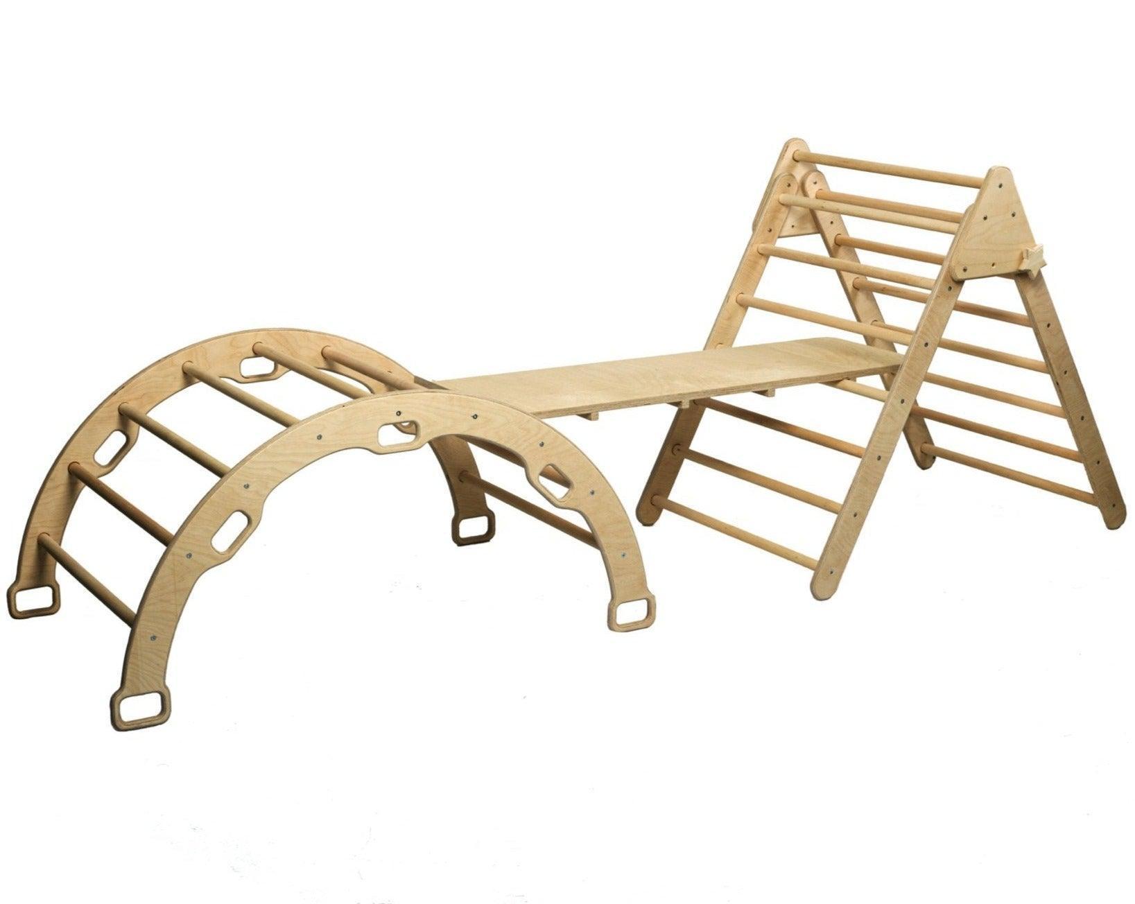 Climbing Triangle And Climbing Arch/rocker And Rockwall/slider Ramp Or Ladder Slider Ramp