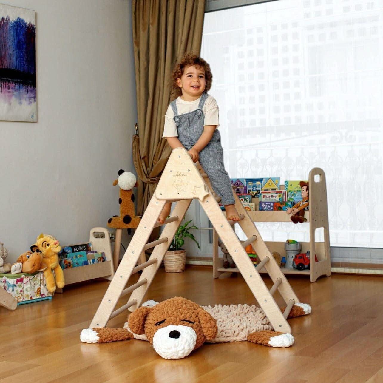 3 Size Montessori Triangle Climber Set | Indoor Playground For Kids