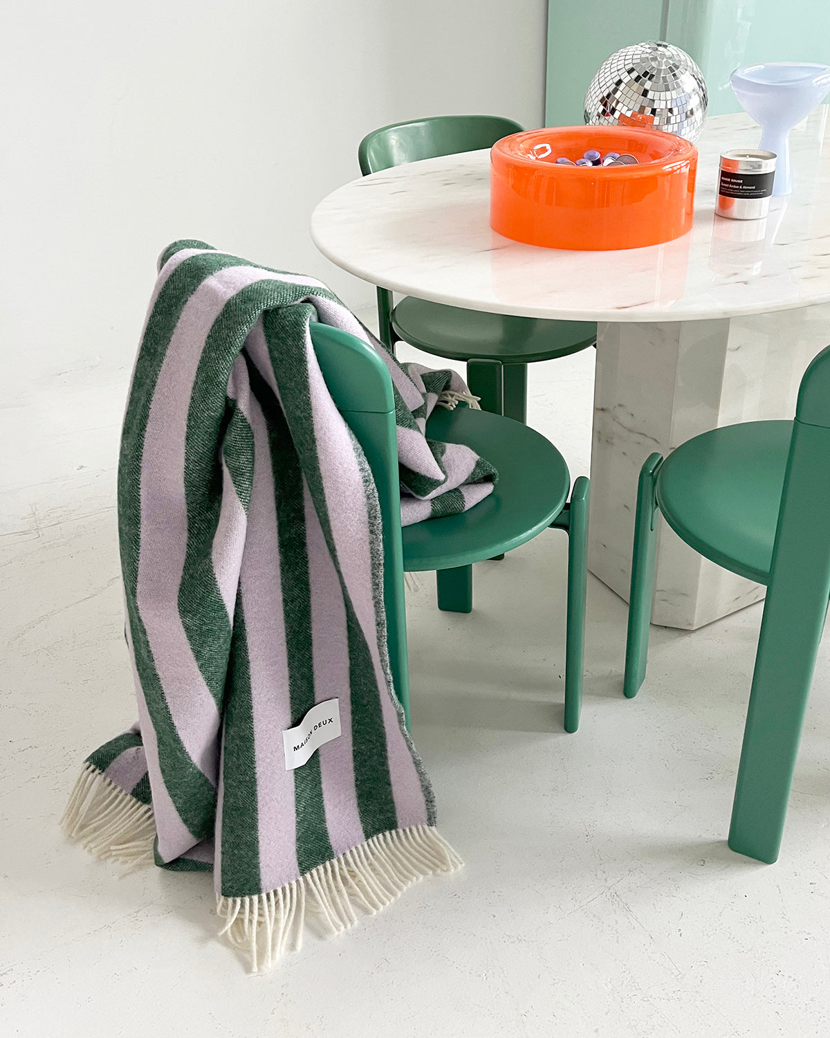 Blanket Candy Wrap Lilac / Green 4.25 X 6.5 Ft