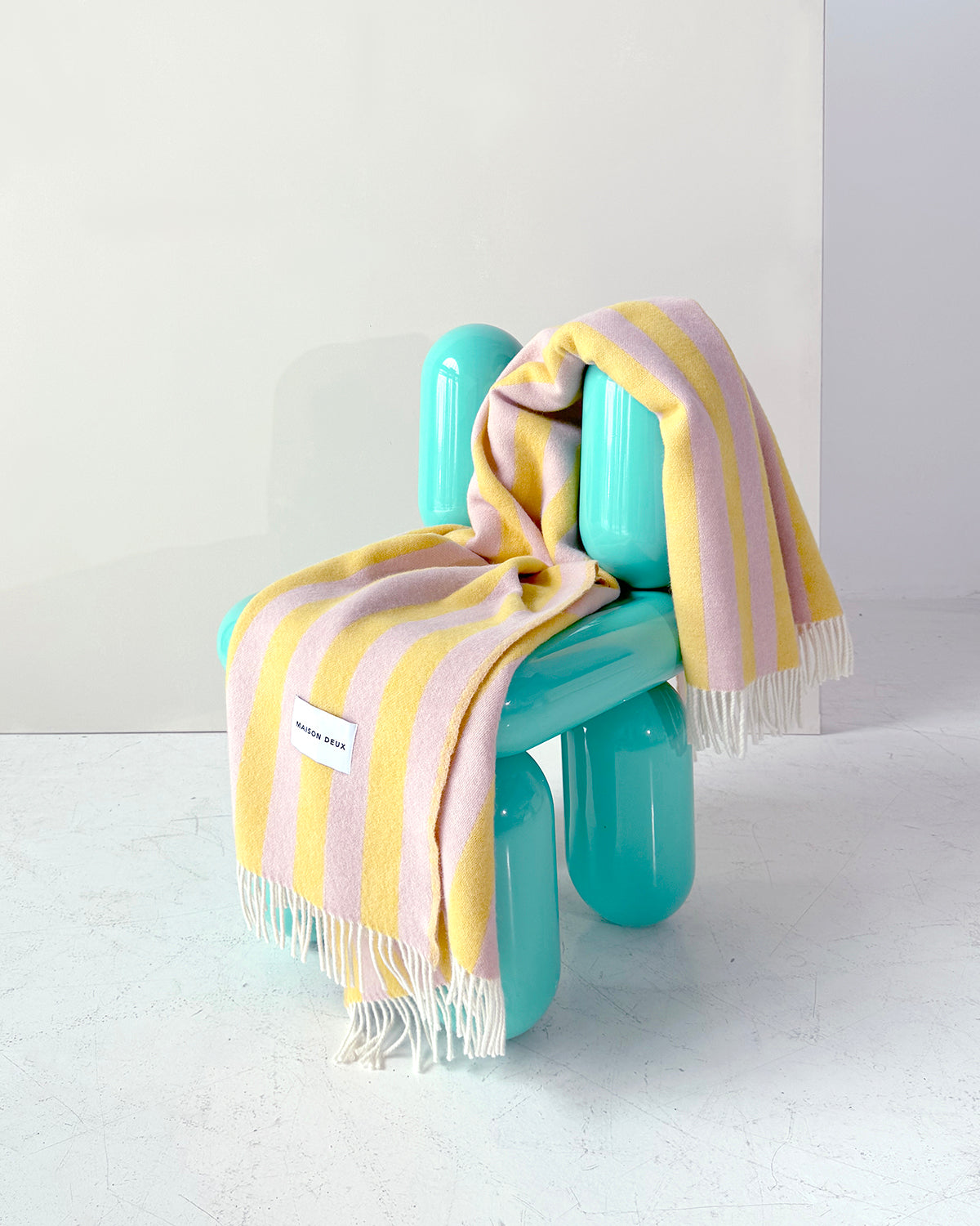 Blanket Candy Wrap Pink / Yellow 4.25 X 6.5 Ft