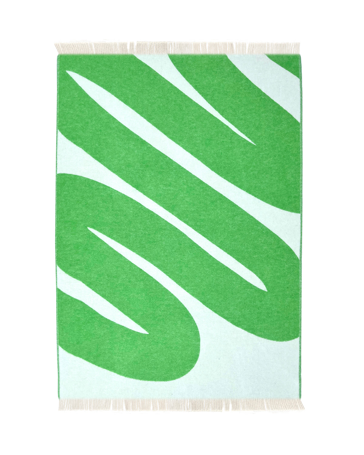 Blanket Swirl White / Apple 4.25 X 6.5 Ft