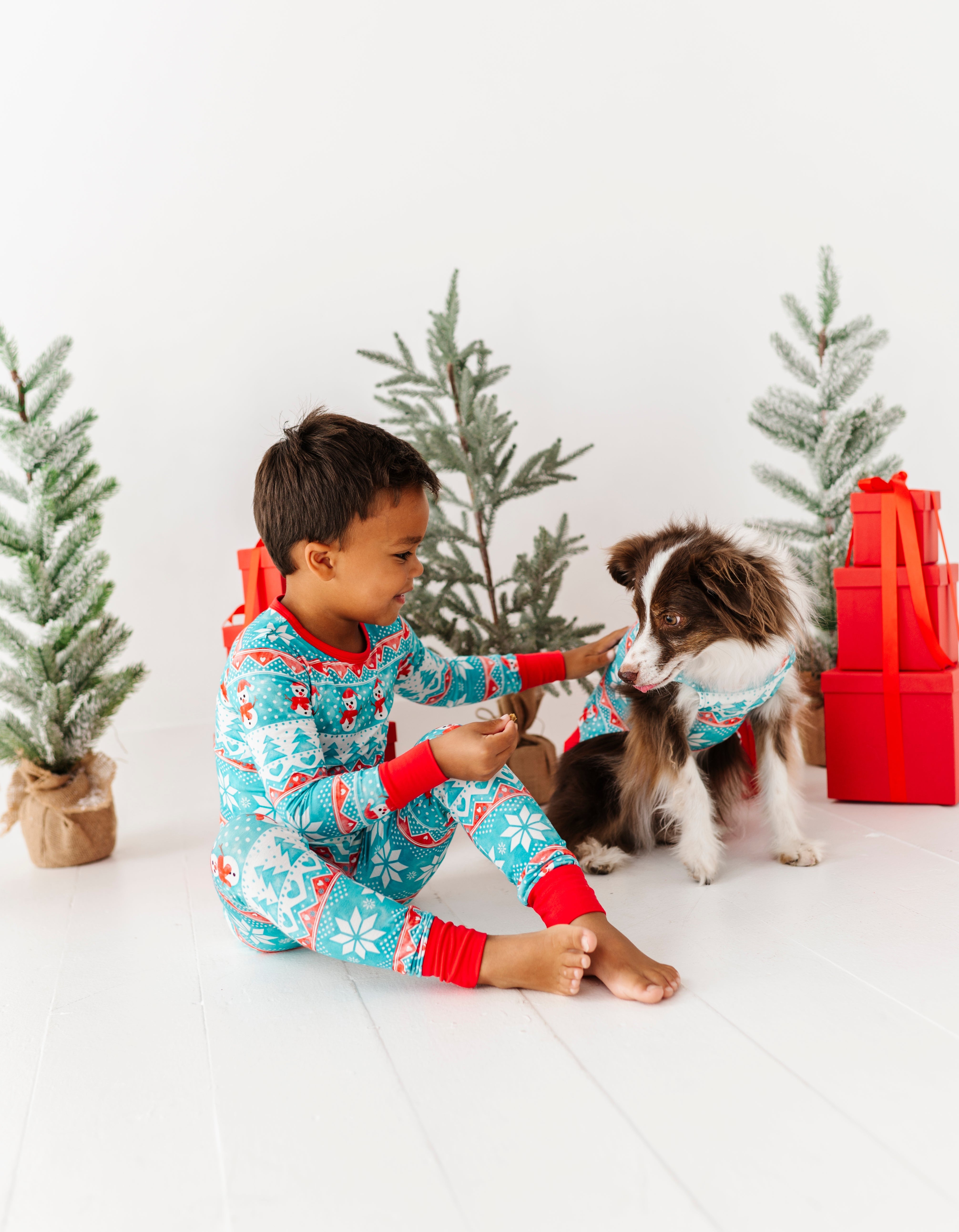 Frosty Fair Isle 2-piece Pajamas