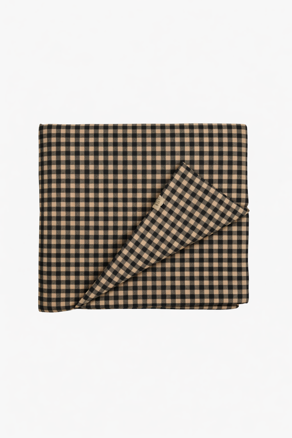 Cookie Brown Gingham Crib Quilted Blanket
