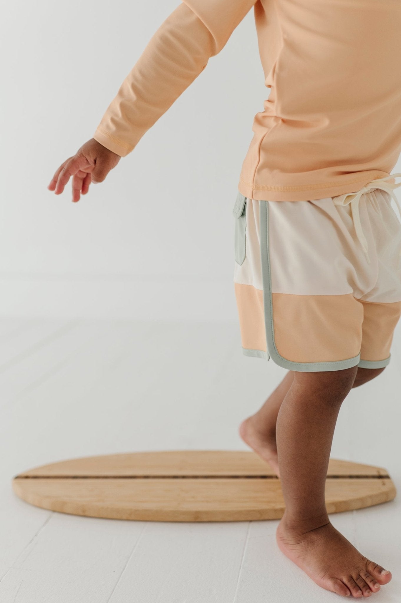 Boy's Colorblock Swim Shorts