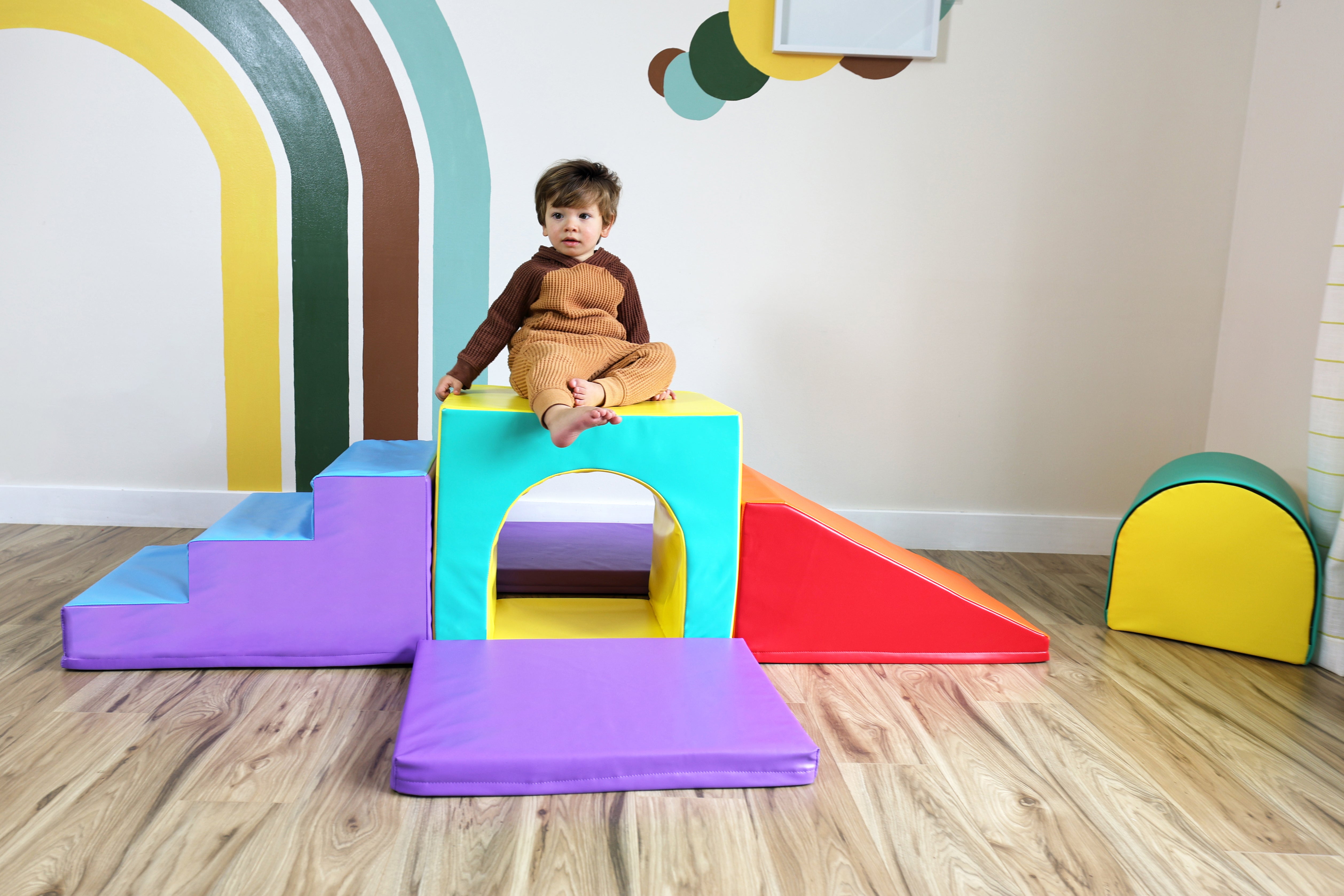 Toddler Climbing Toys - Soft Play Set For Kids (6 Pc Set)