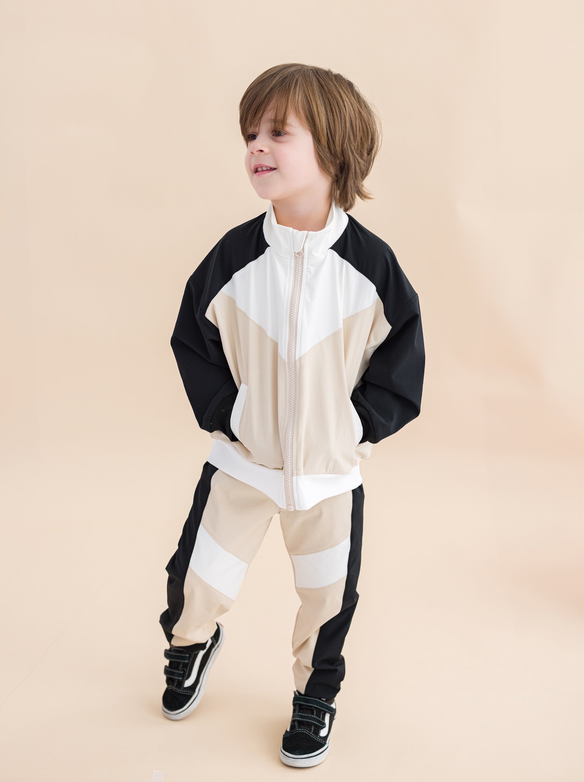 Oatmeal Windbreaker Set